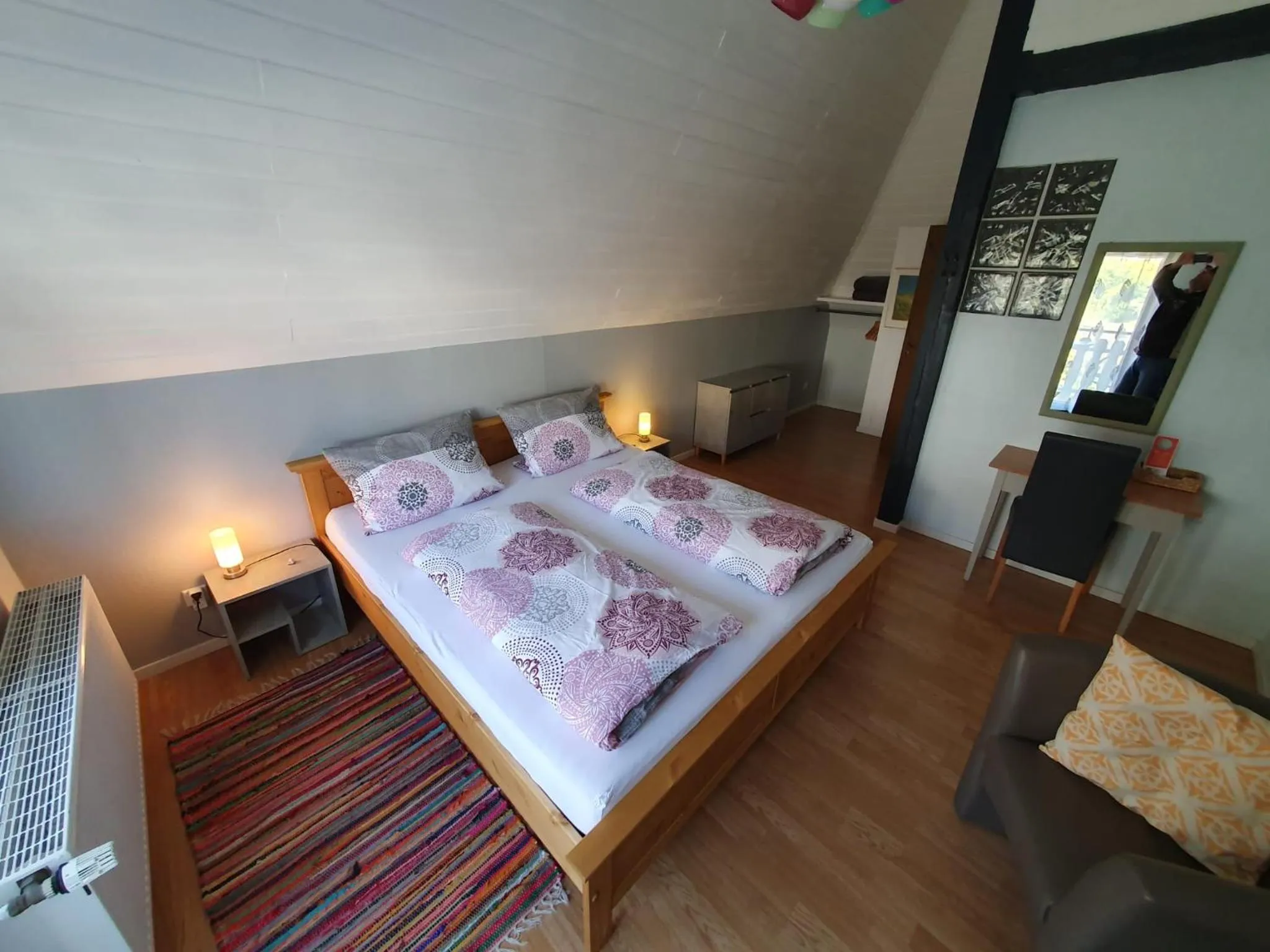 Photo of the whole room, Bed in Pension Rehschopp
