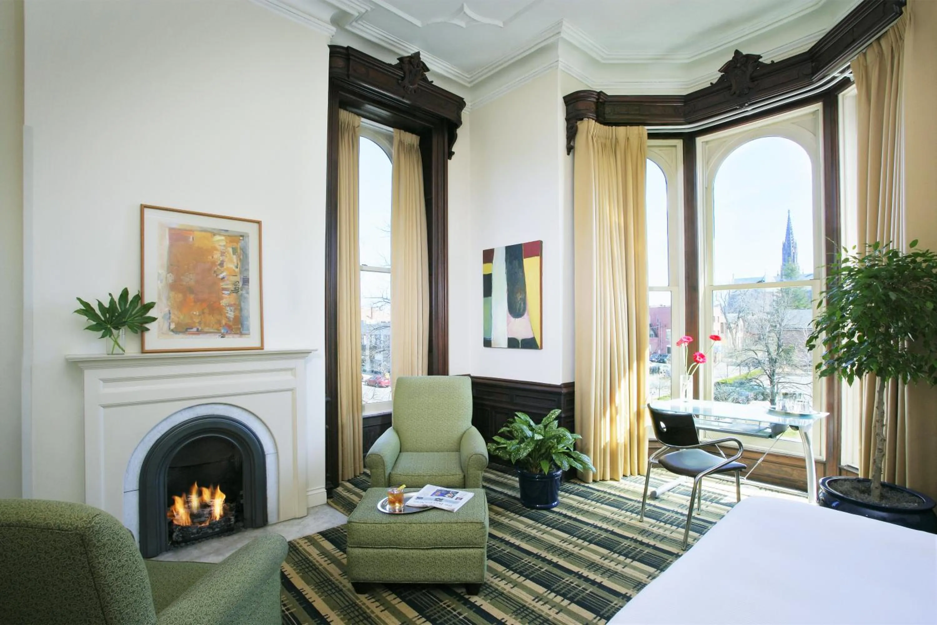 Seating area in The Mansion on Delaware Avenue