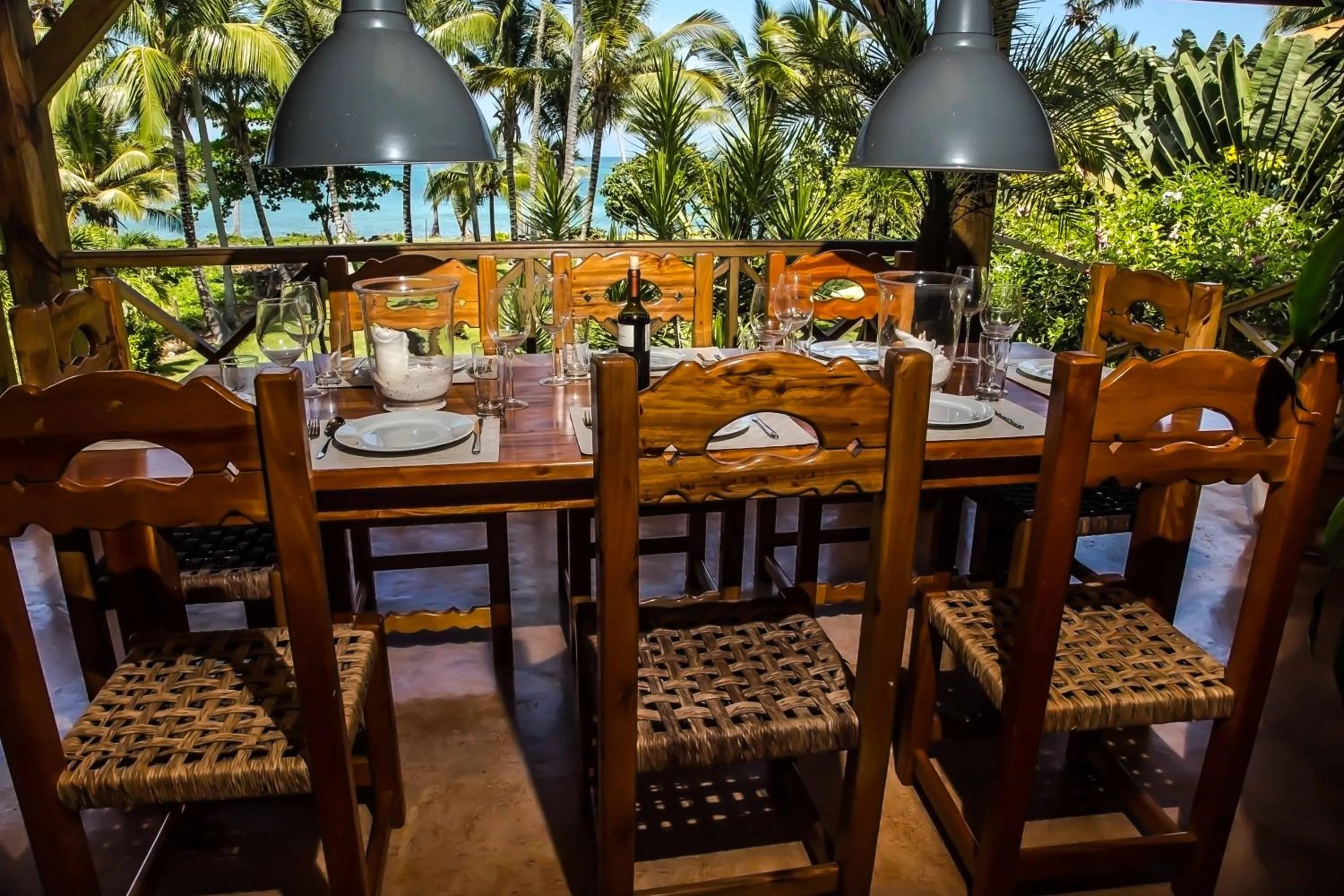 Balcony/Terrace in Villa Ixora - Ocean Front