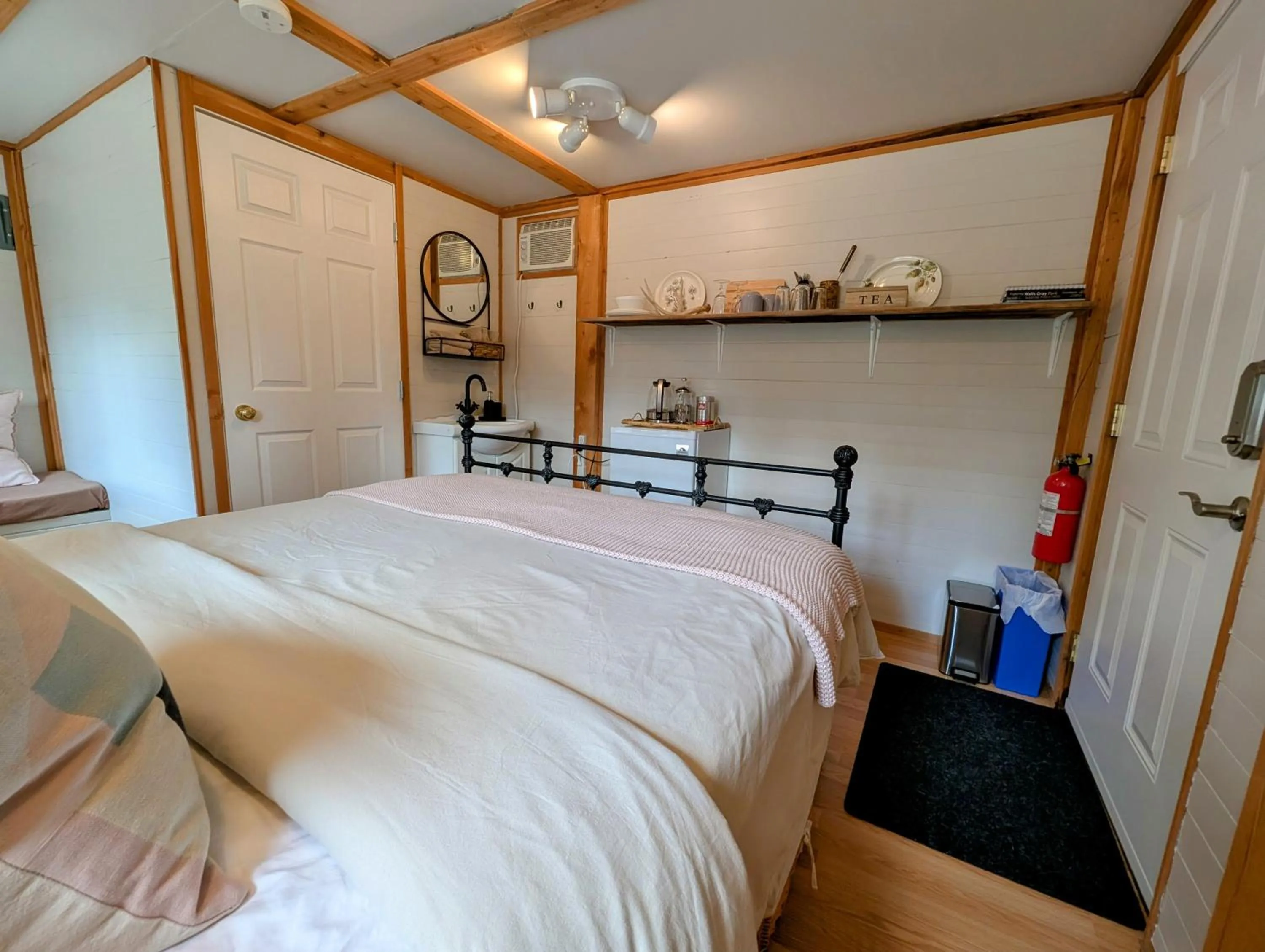 Bed in The Rusty Antler Cabin