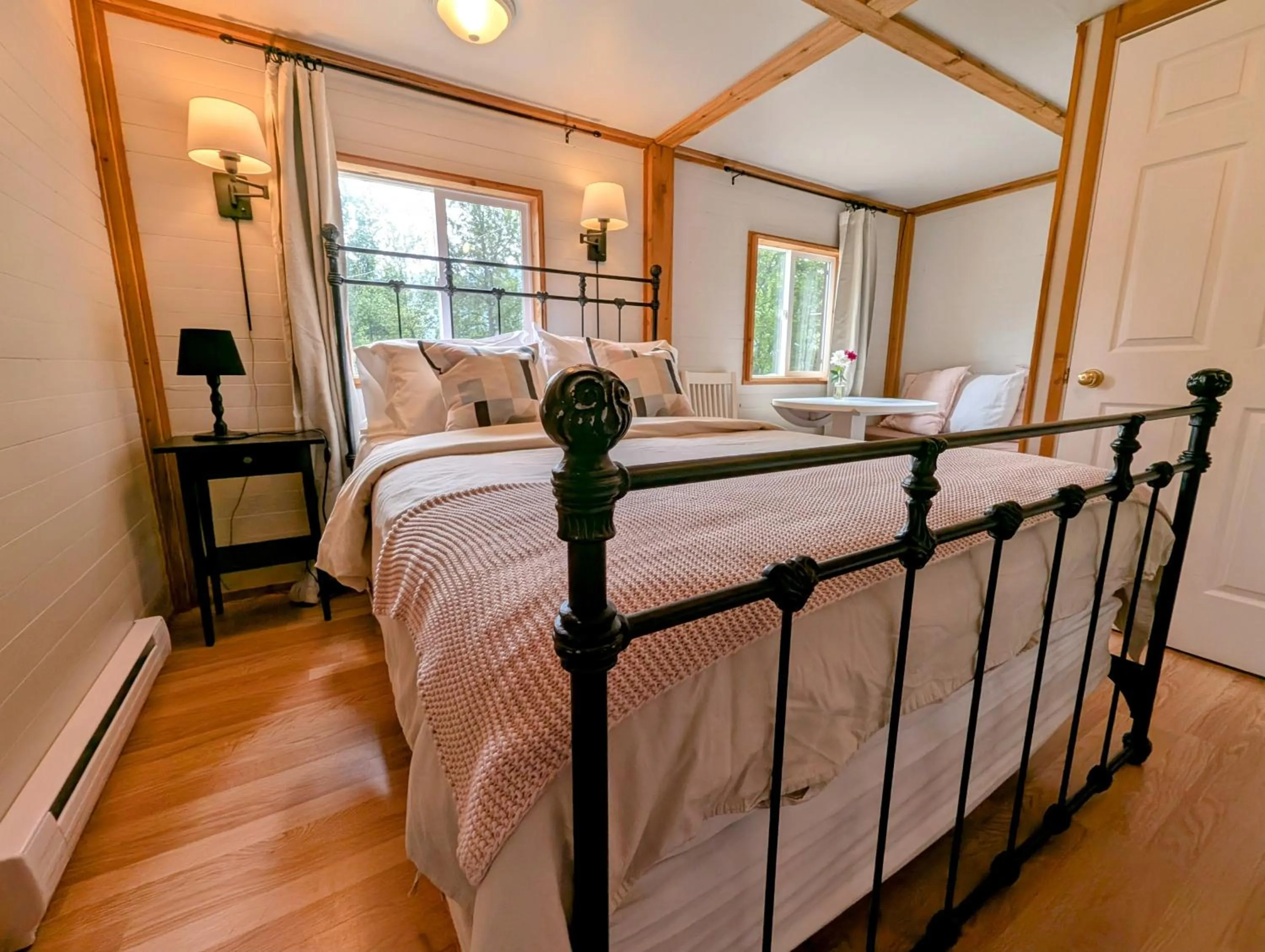 Bed in The Rusty Antler Cabin
