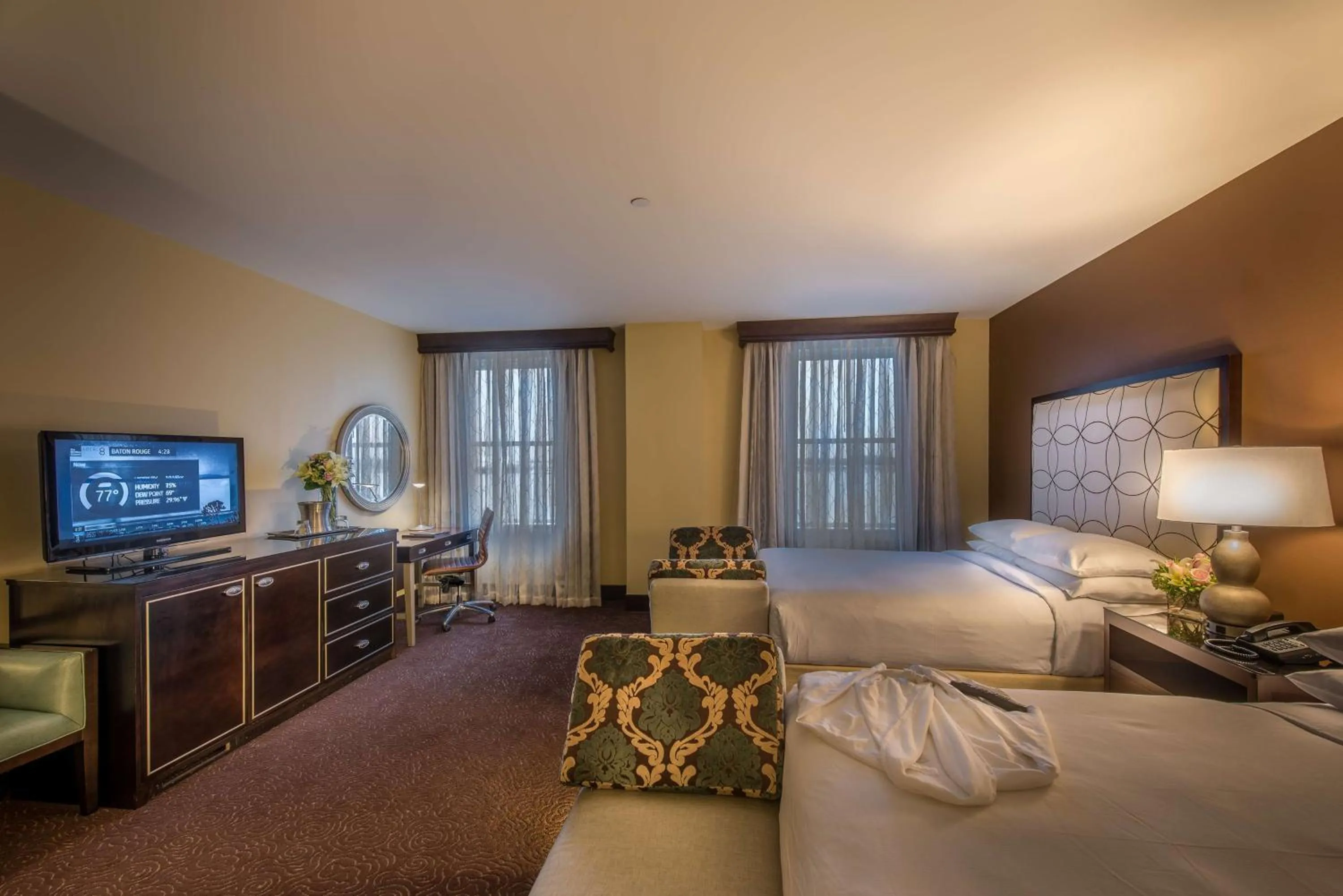 Bed in Hilton Baton Rouge Capitol Center