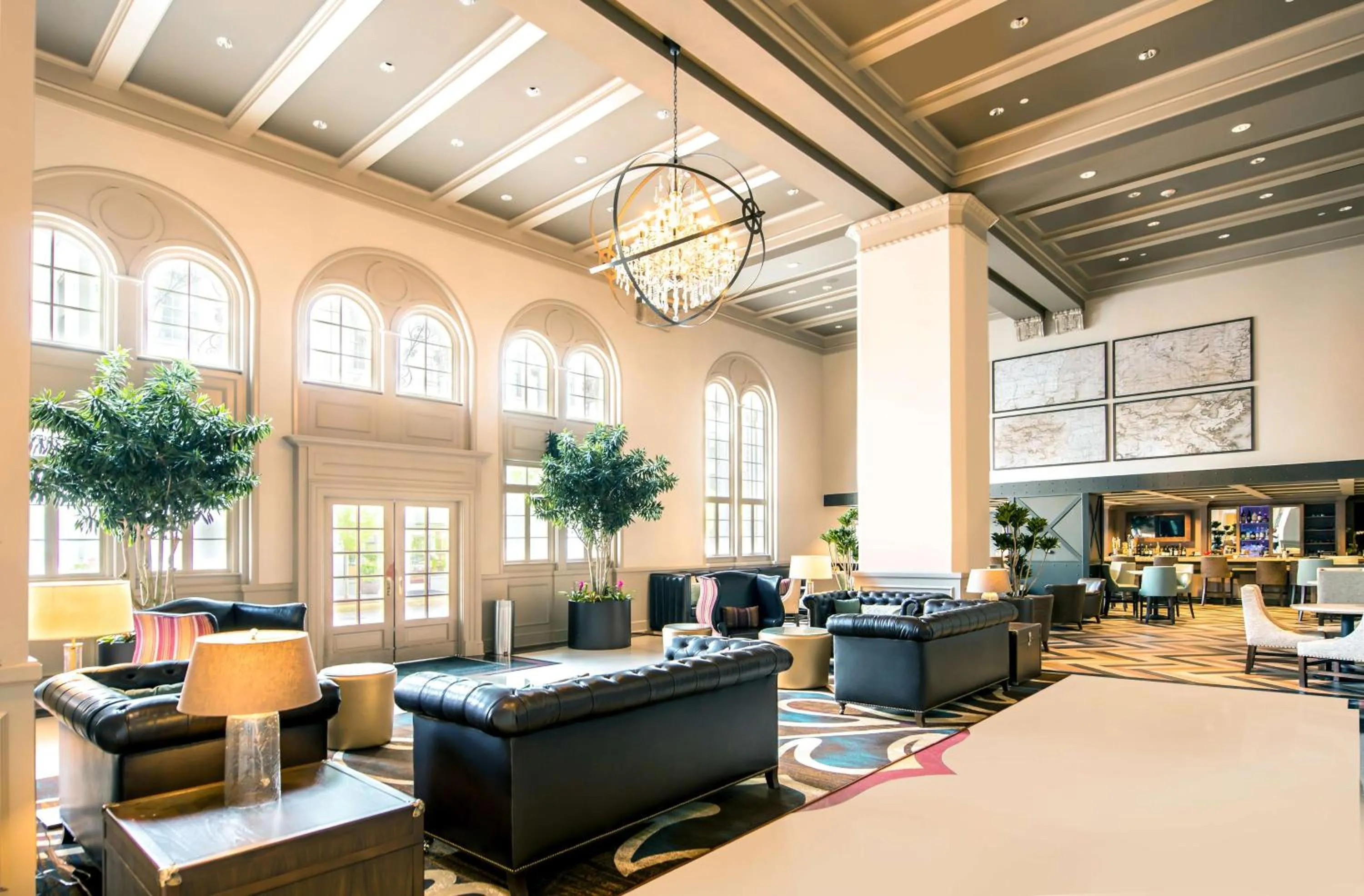 Lobby or reception in Hilton Baton Rouge Capitol Center