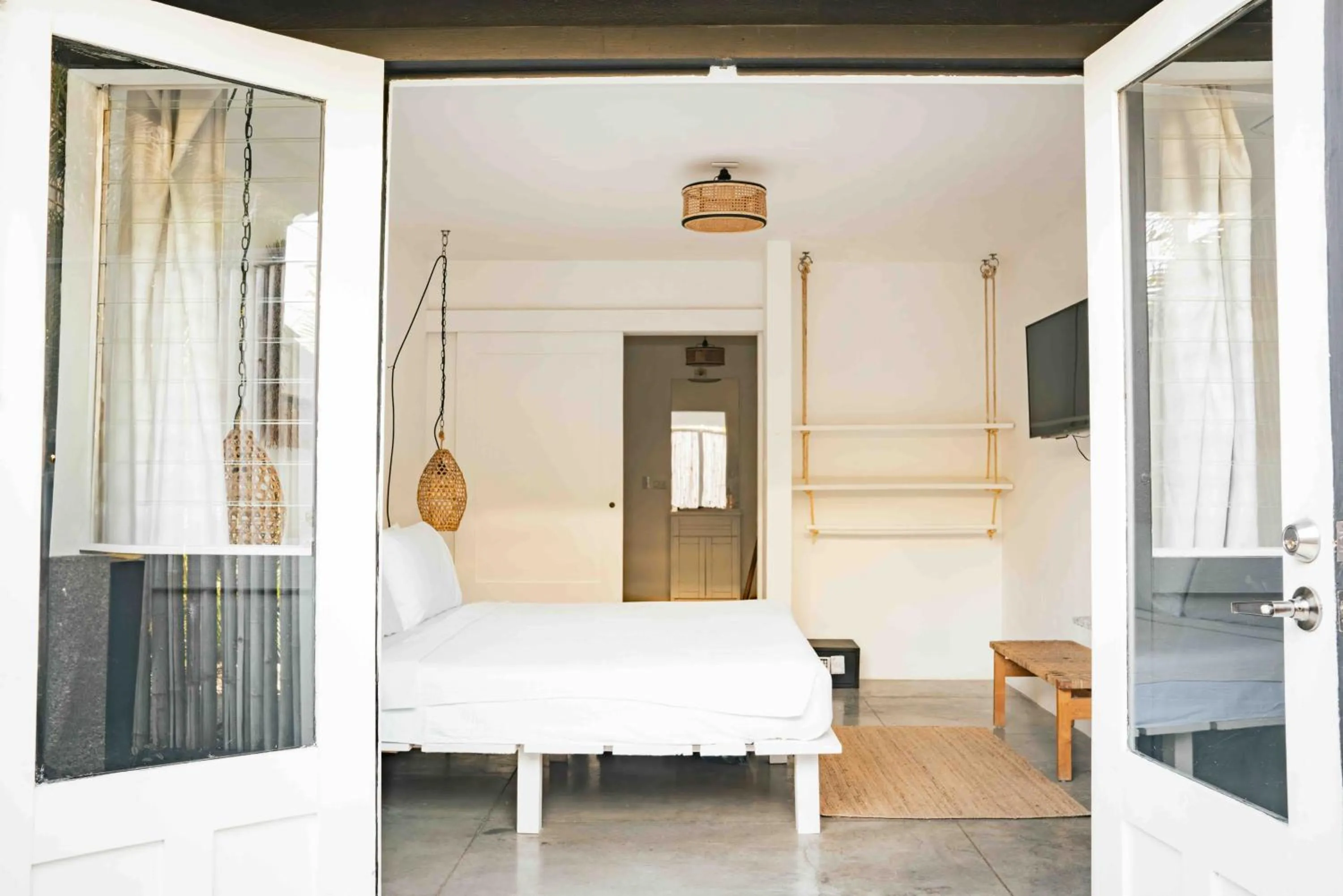 Bed in La Negra Surf Hotel