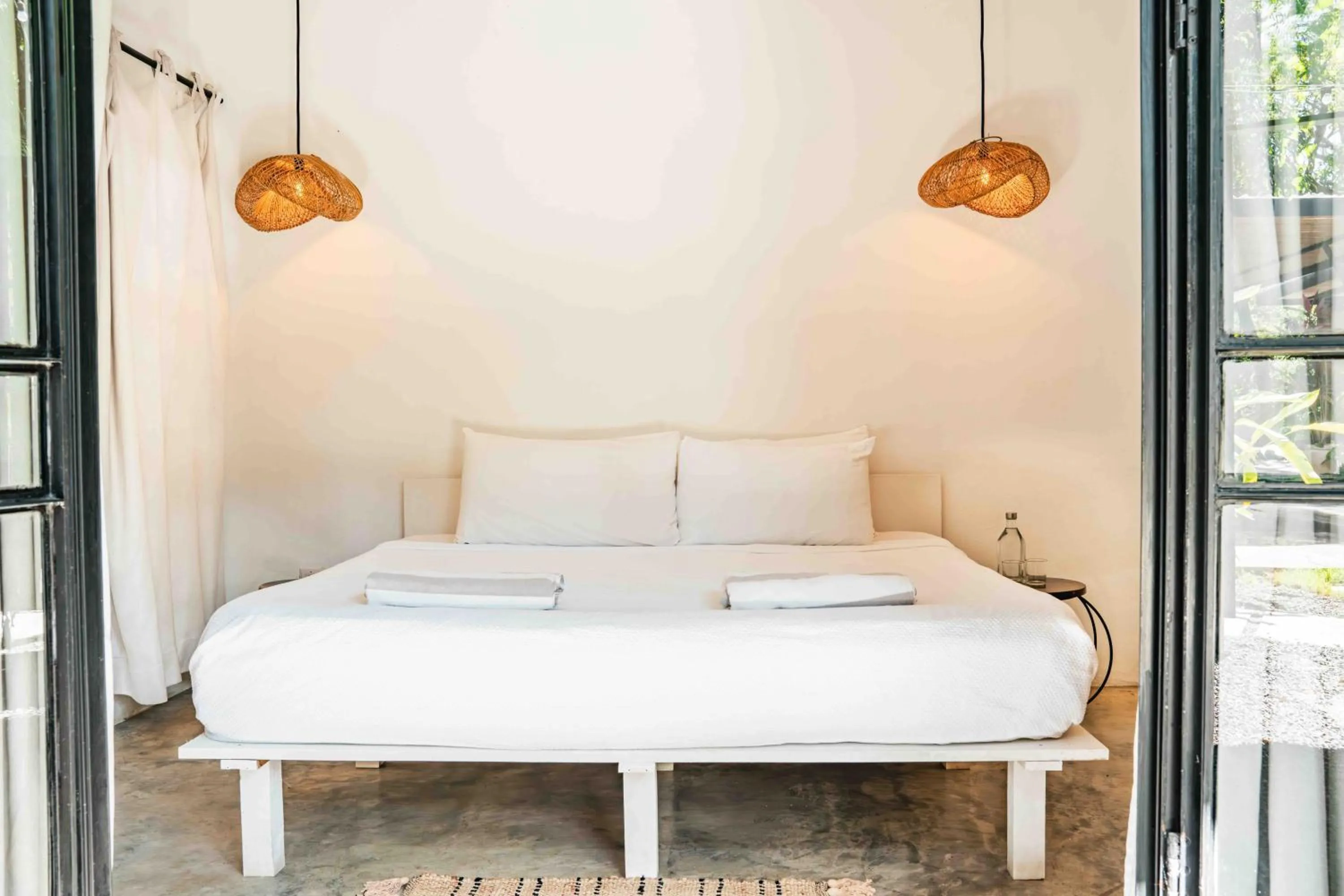 Bed in La Negra Surf Hotel