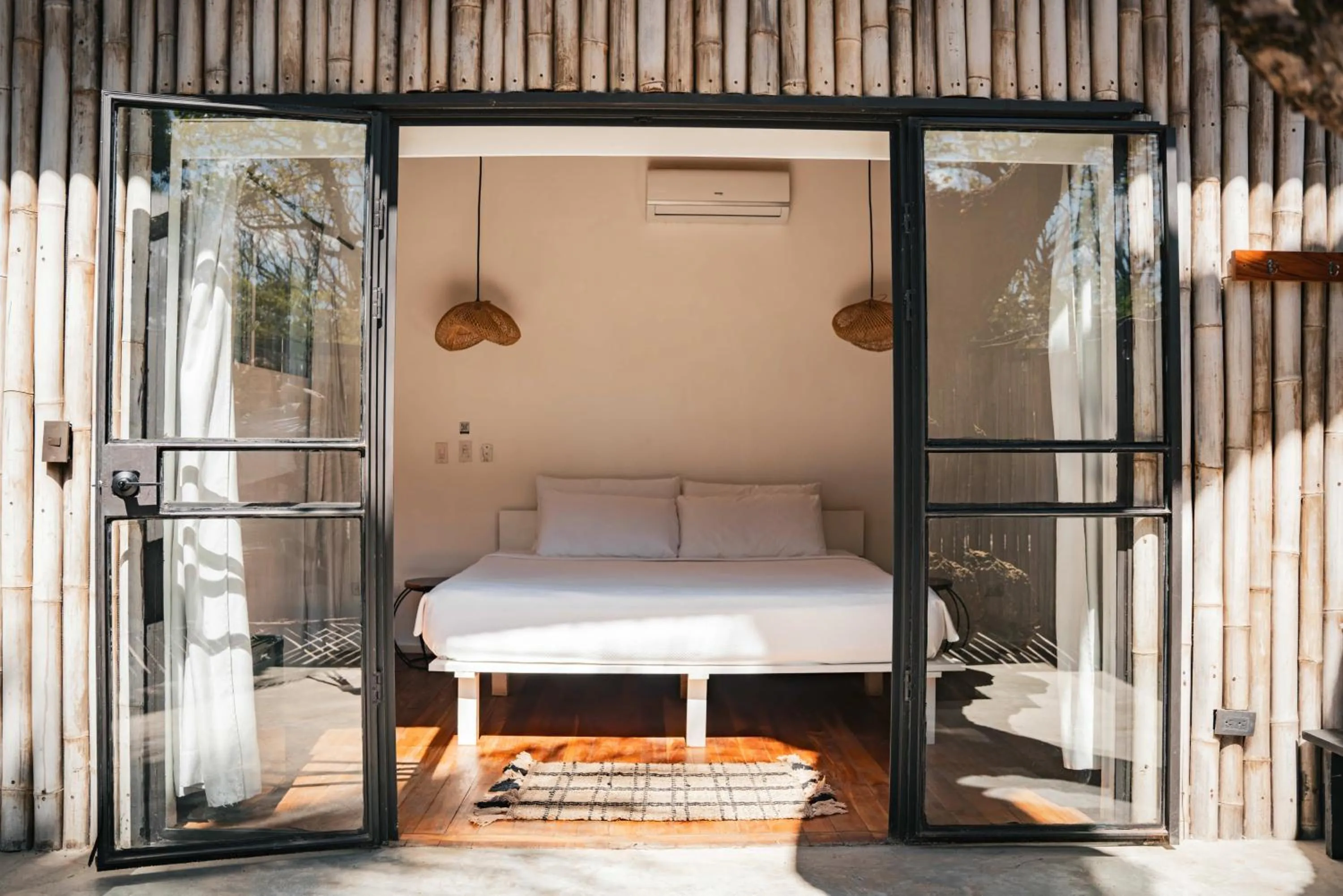 Bed in La Negra Surf Hotel