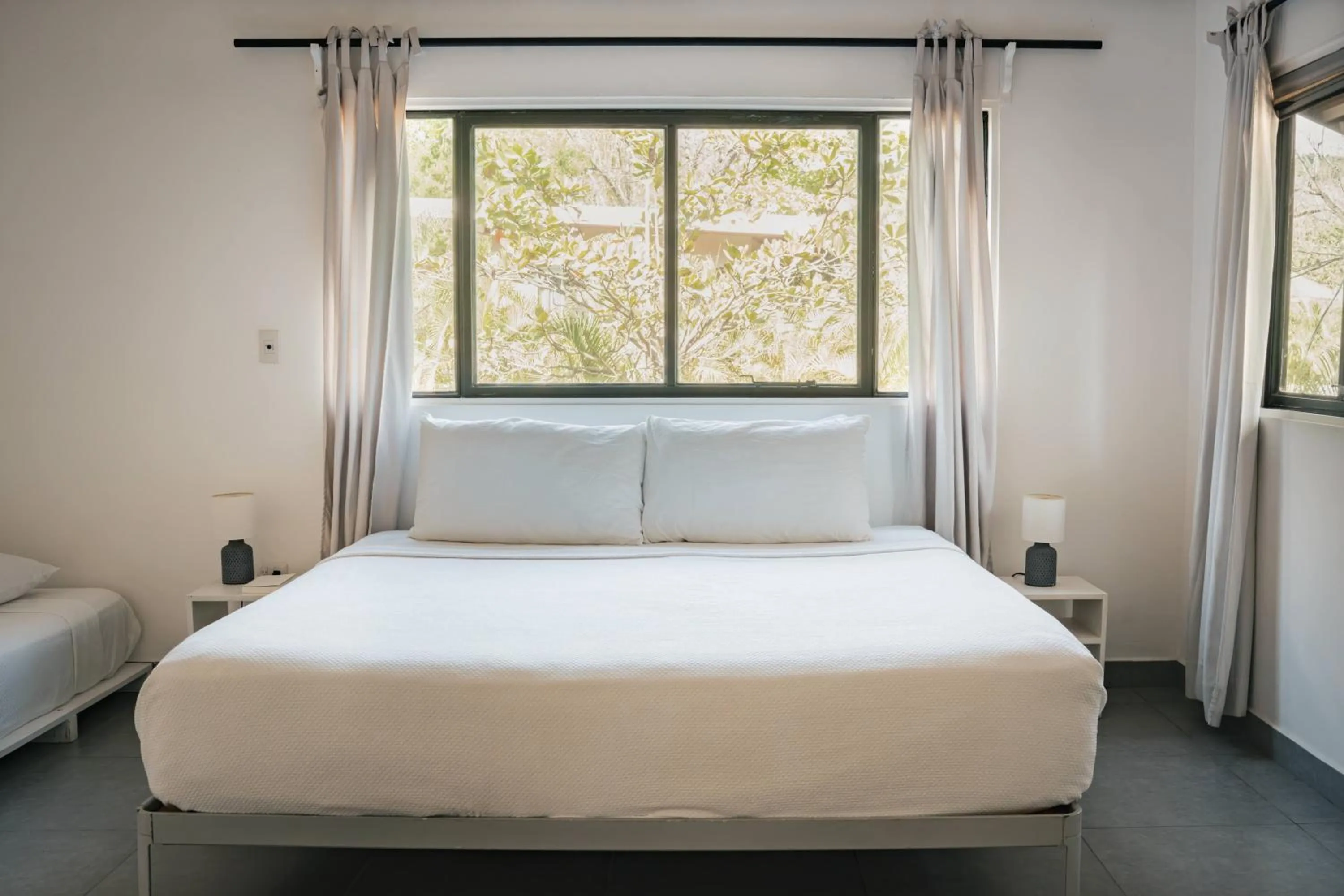 Bed in La Negra Surf Hotel