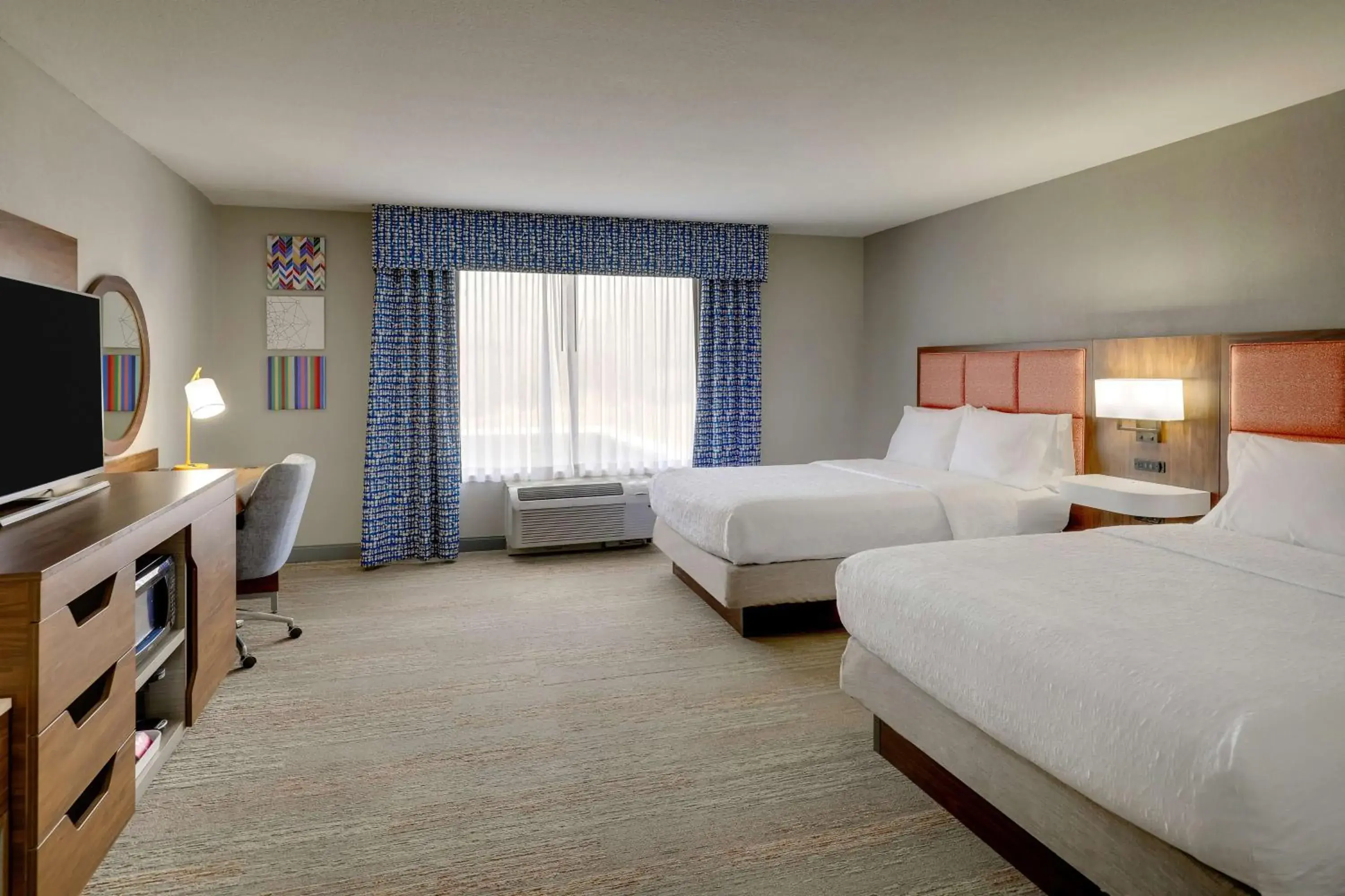 Queen Room with Two Queen Beds - Mobility Access/Non-Smoking in Hampton Inn & Suites St. Louis - Edwardsville Queen Room with Two Queen Beds - Mobility Access/Non-Smoking in Hampton Inn & Suites St. Louis - Edwardsville