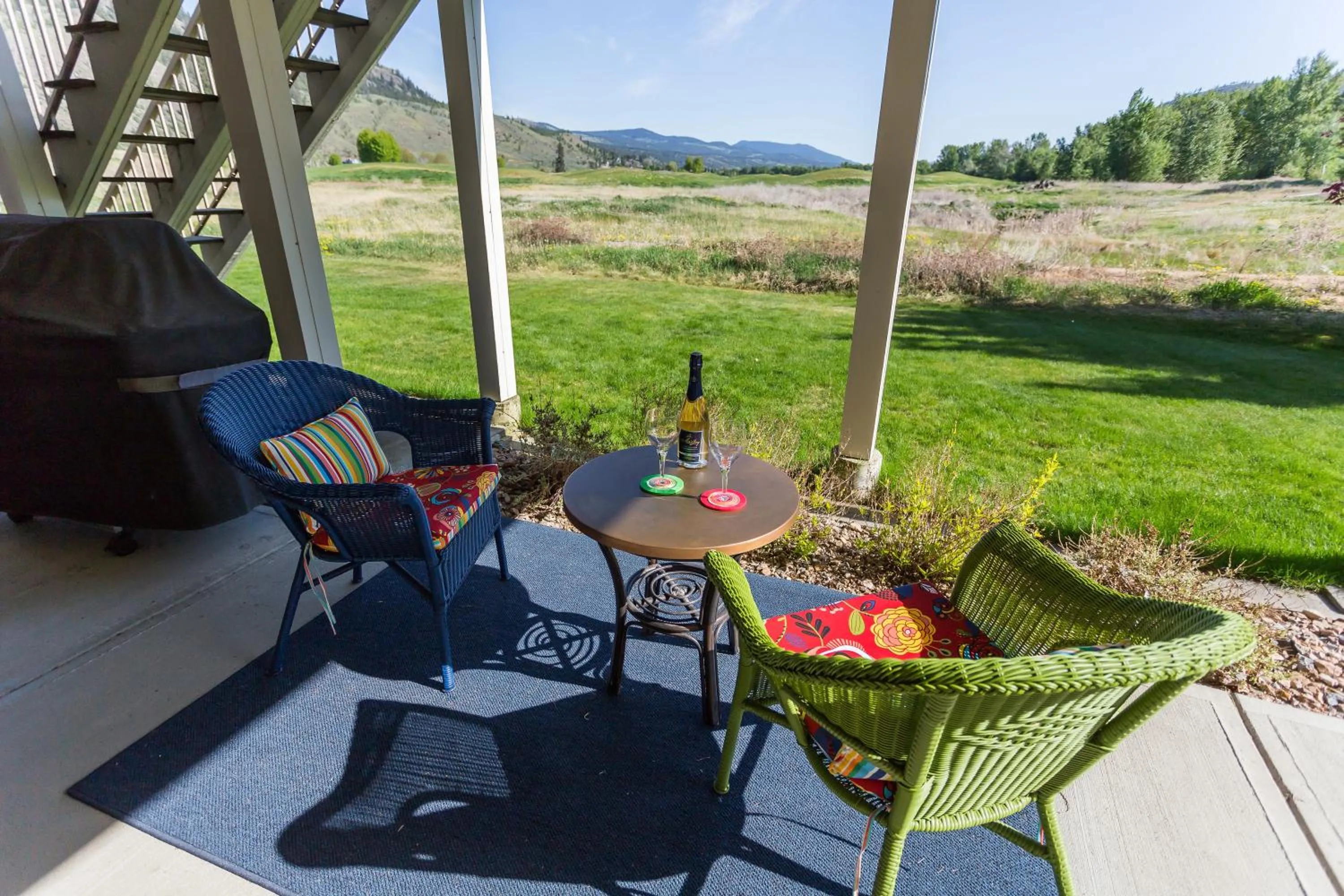 Patio in Overlander B&B