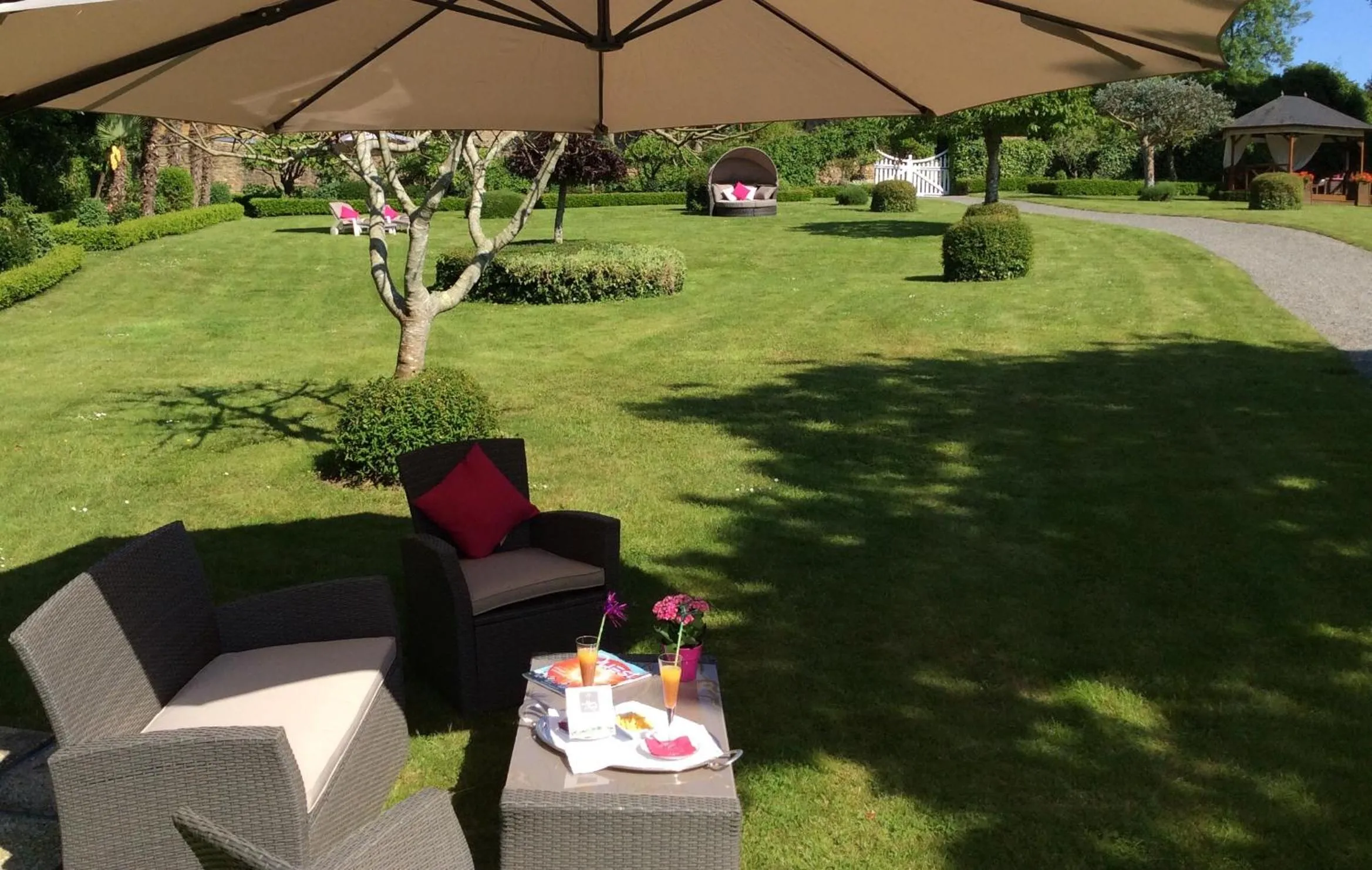 Garden in Manoir De Kertalg