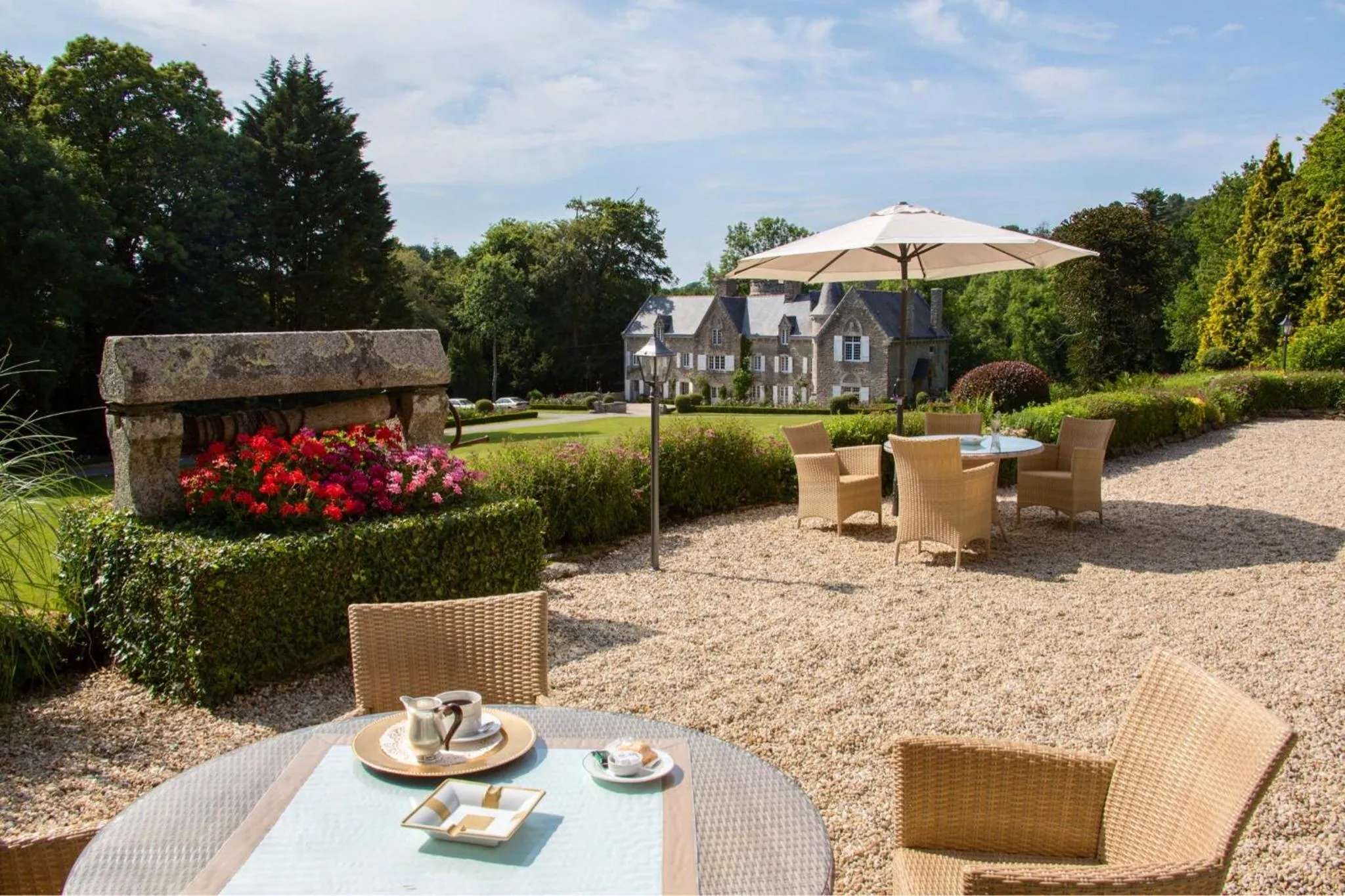 Balcony/Terrace in Manoir De Kertalg
