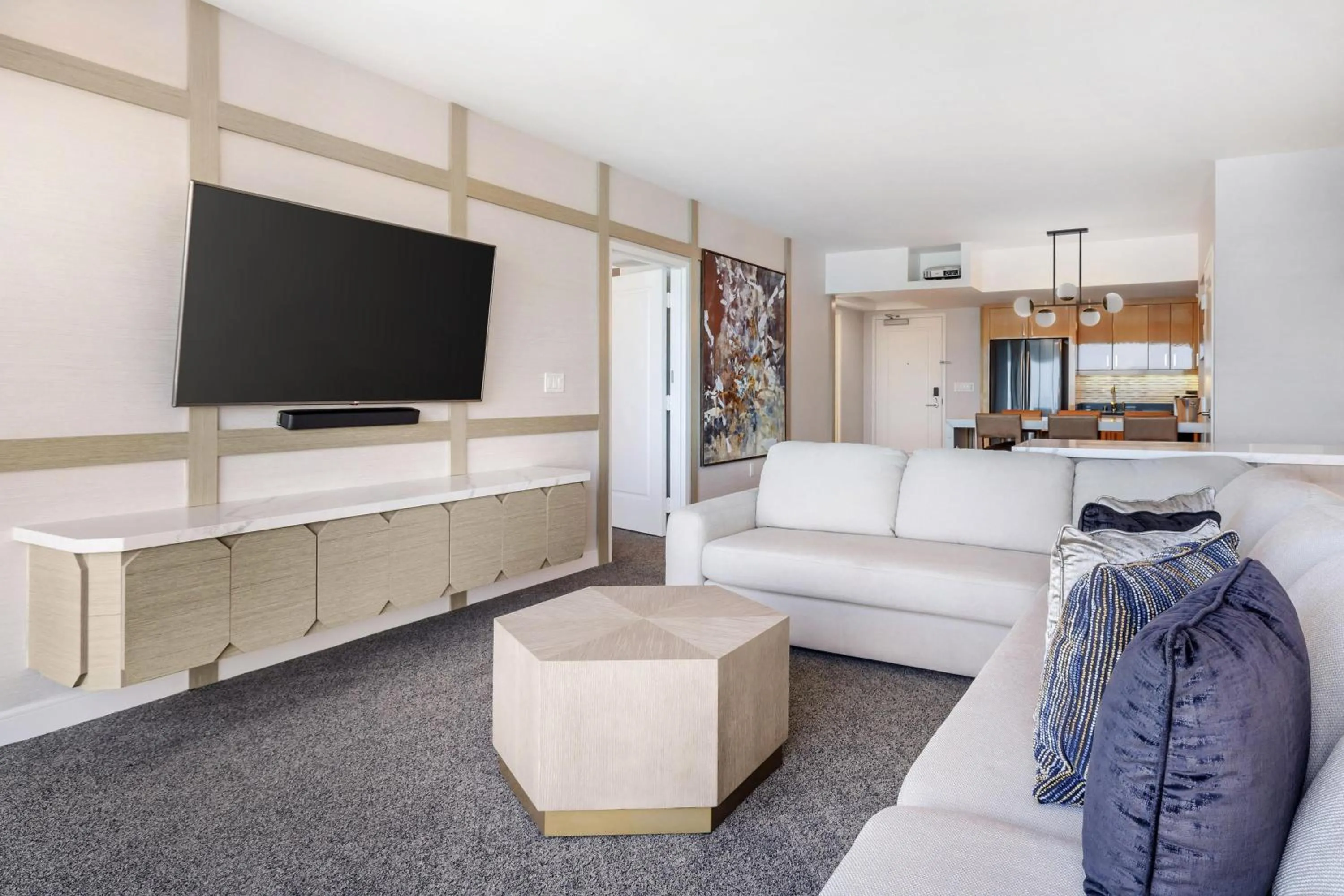 Living room in Hilton Grand Vacations Club Elara Center Strip Las Vegas