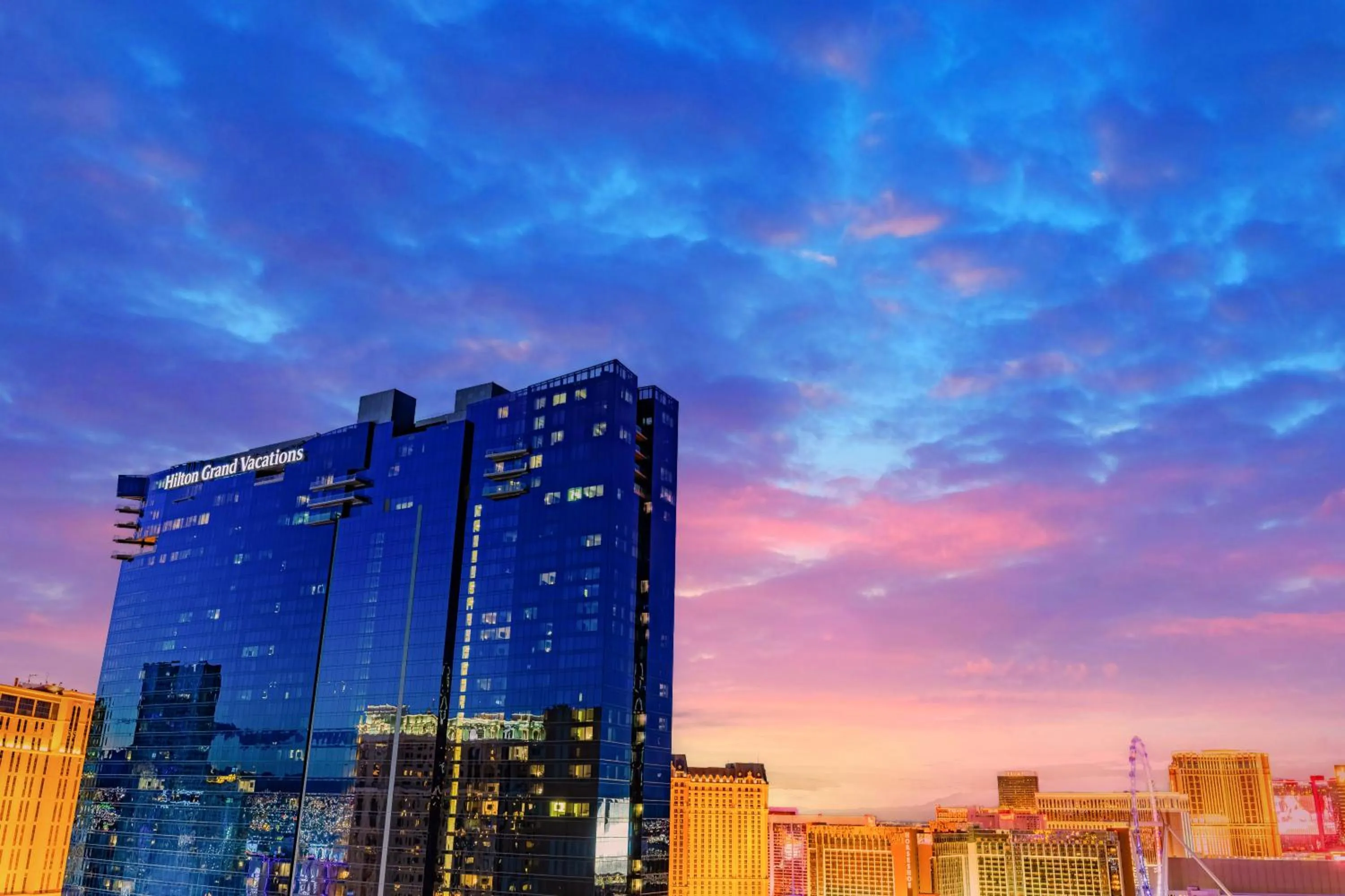 Property building in Hilton Grand Vacations Club Elara Center Strip Las Vegas