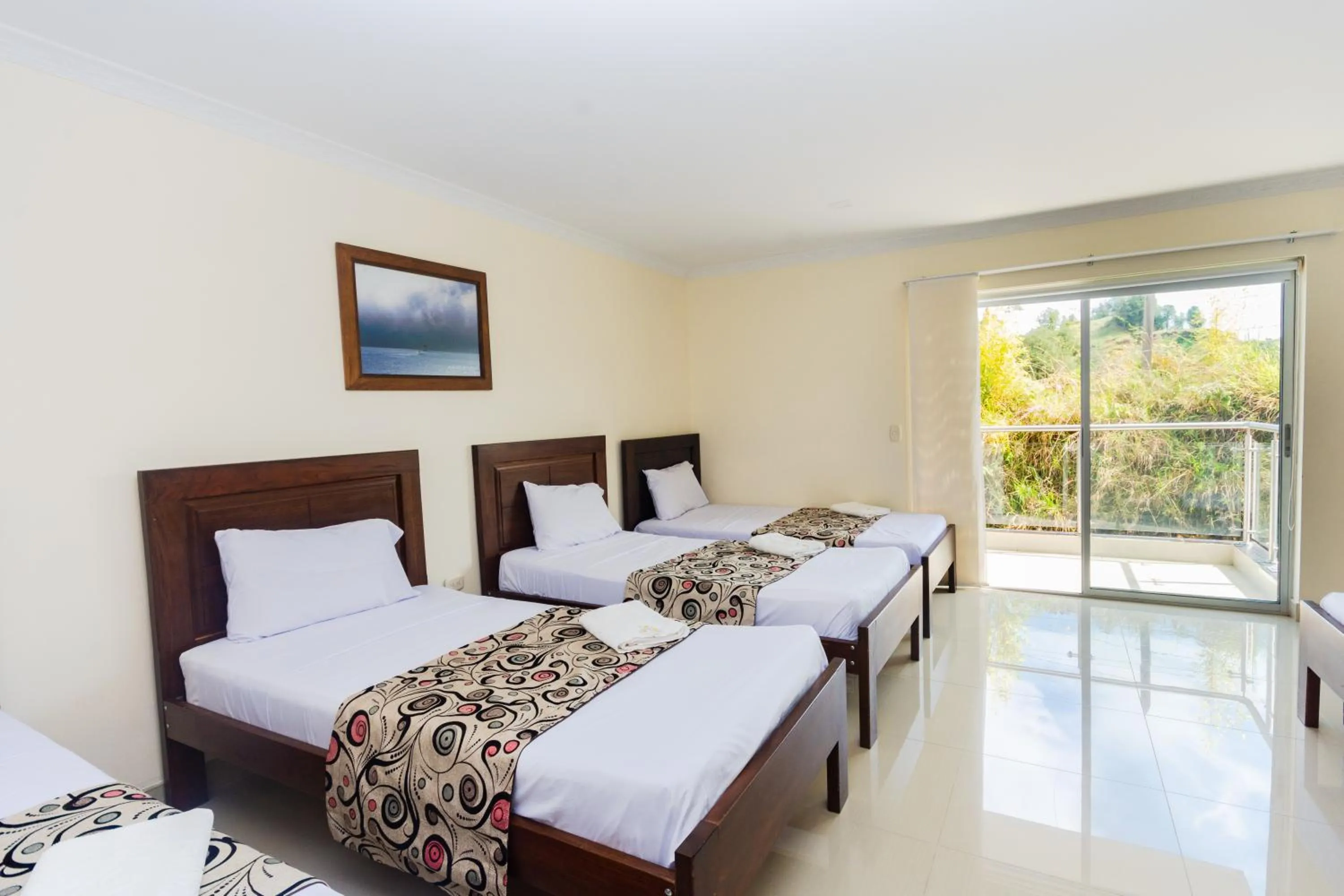 Bed in Hotel Verony Guatape