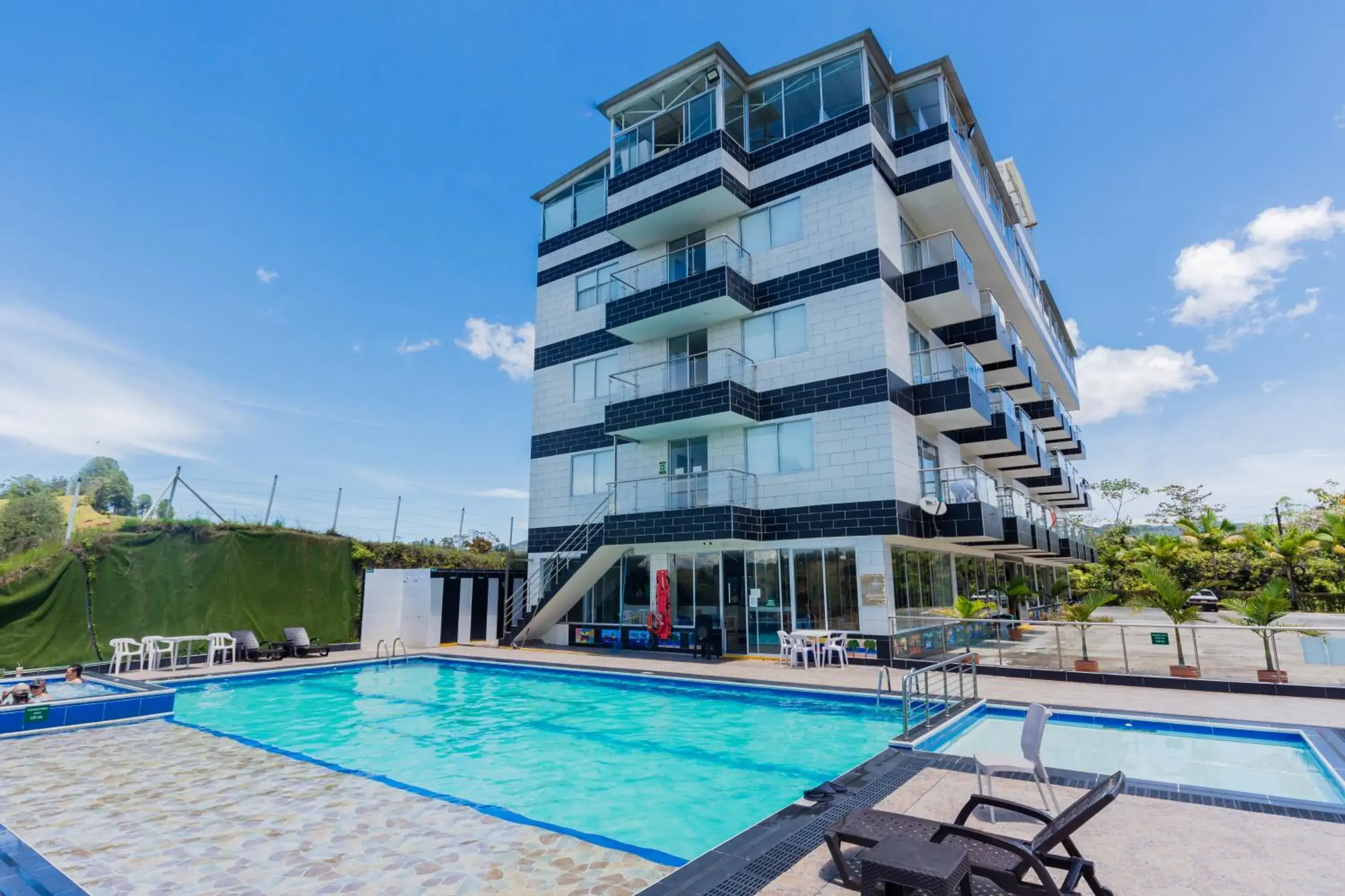 Property building in Hotel Verony Guatape Property building in Hotel Verony Guatape