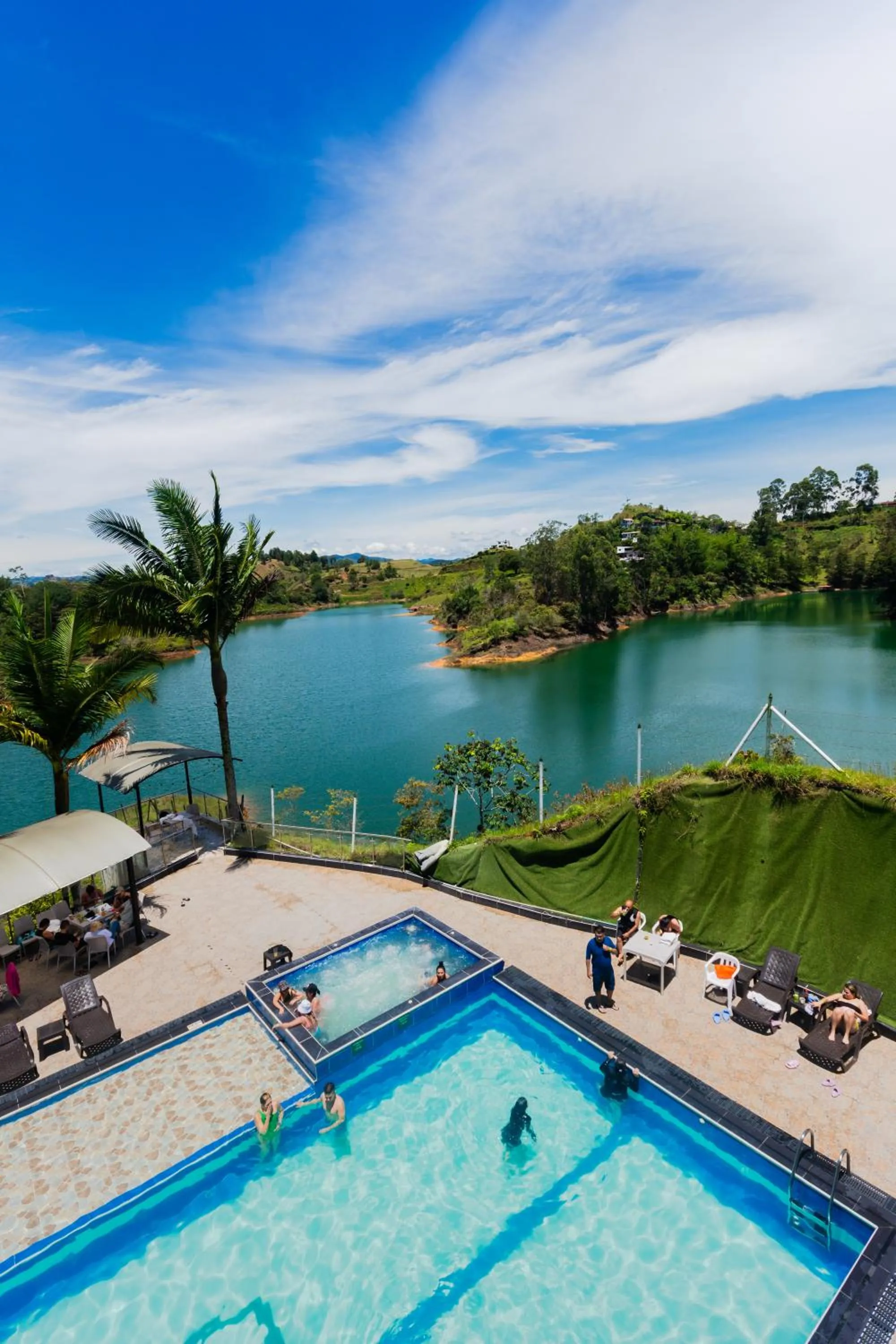 Lake view in Hotel Verony Guatape