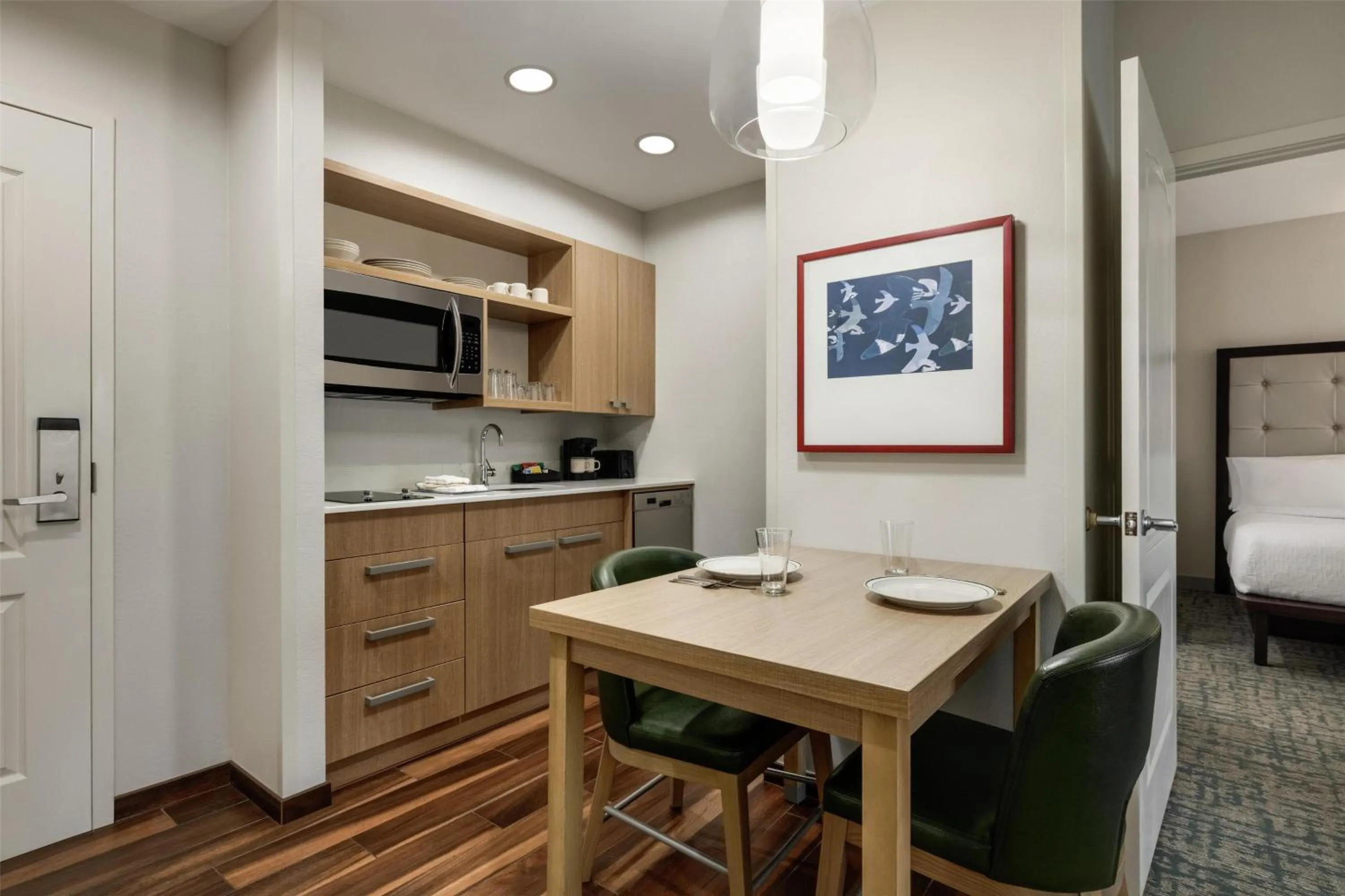 Kitchen or kitchenette, Bed in Homewood Suites by Hilton Denver West - Lakewood
