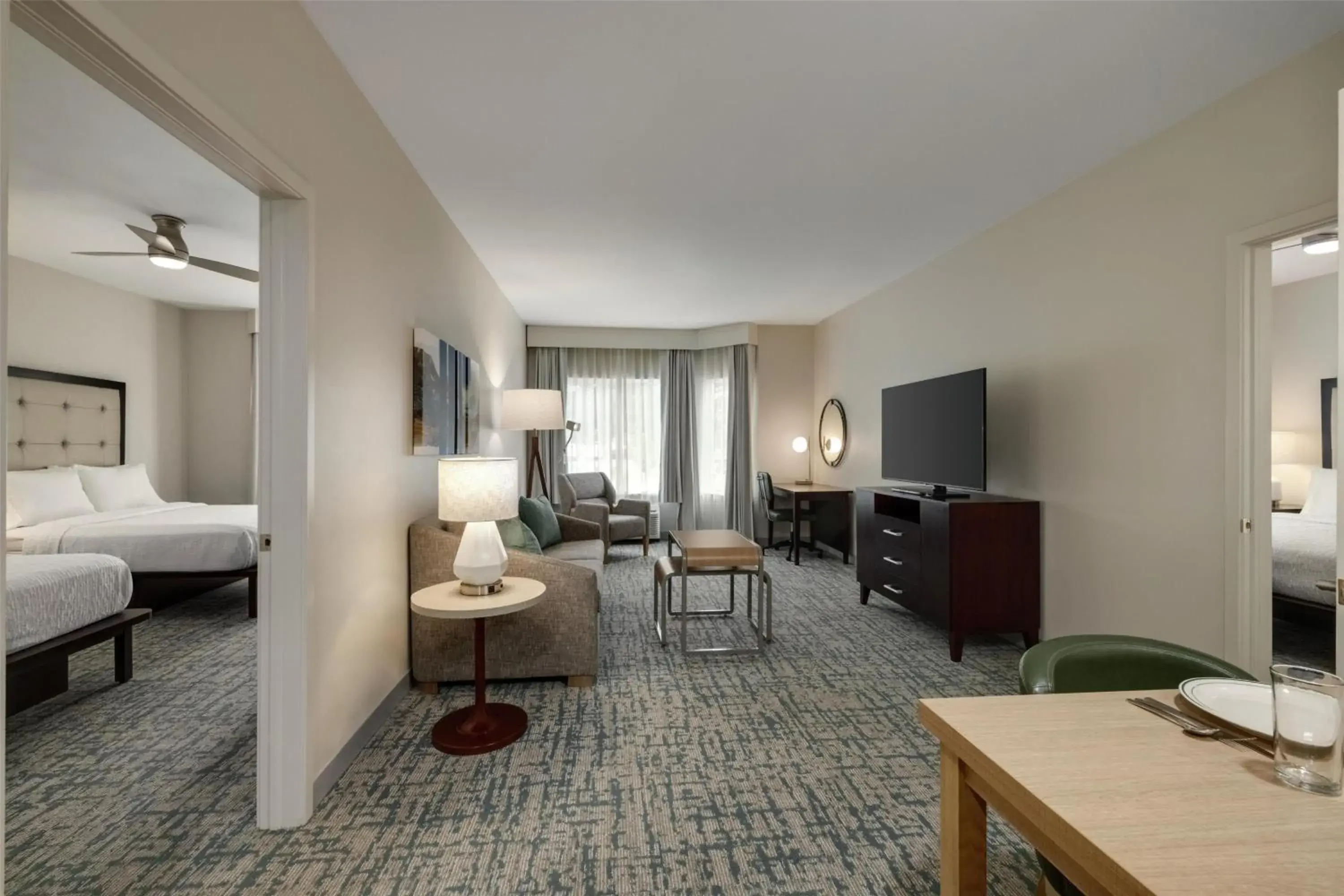 Living room, Bed in Homewood Suites by Hilton Denver West - Lakewood Living room, Bed in Homewood Suites by Hilton Denver West - Lakewood