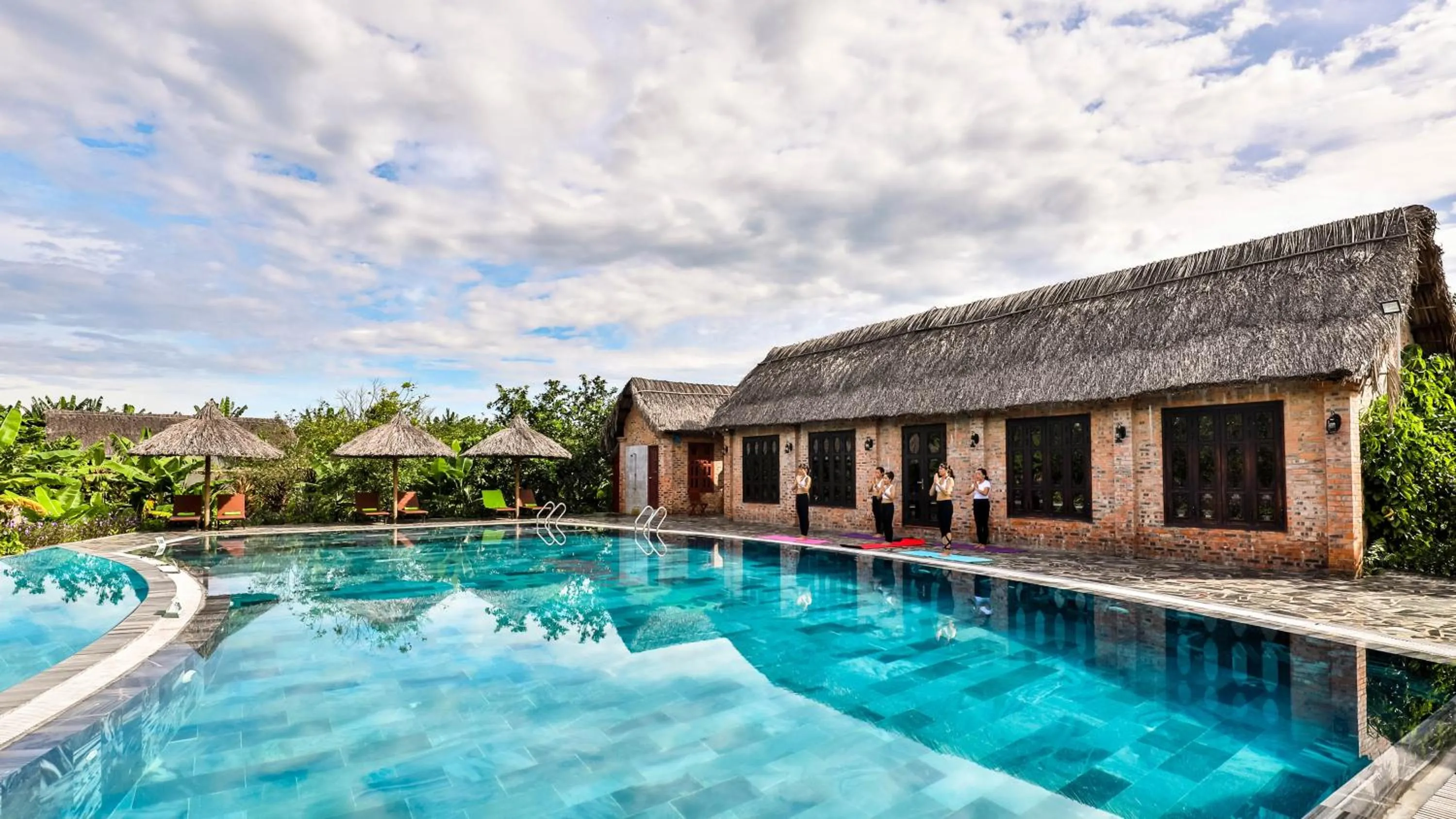 Swimming pool in Hue Ecolodge