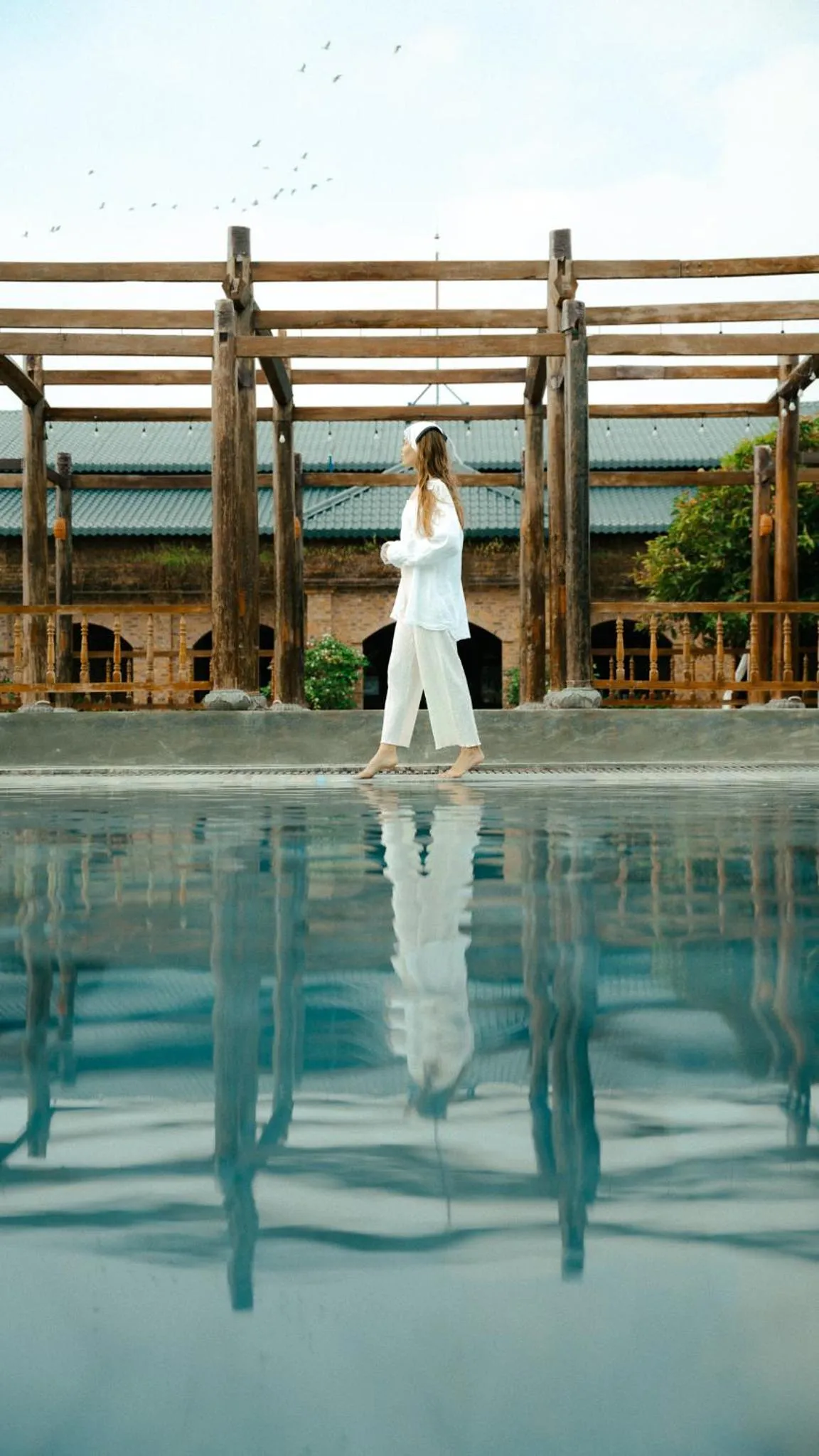Swimming pool in Hue Ecolodge