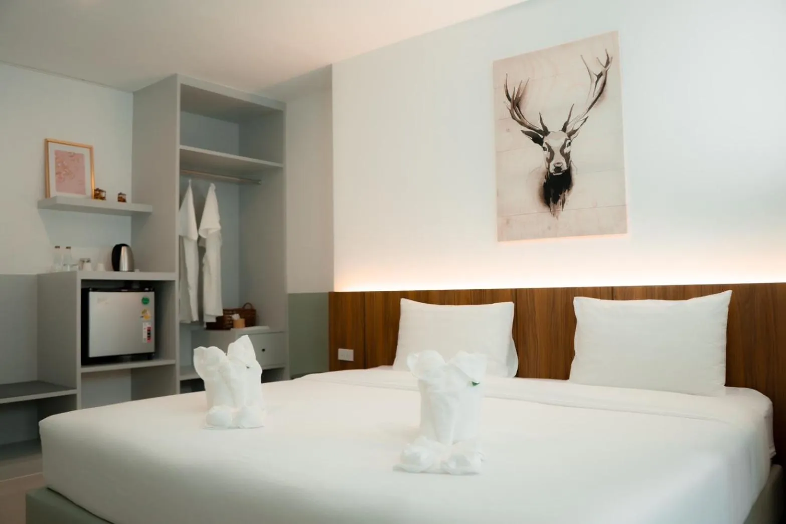 Bed in iChapter Hotel Suvarnabhumi