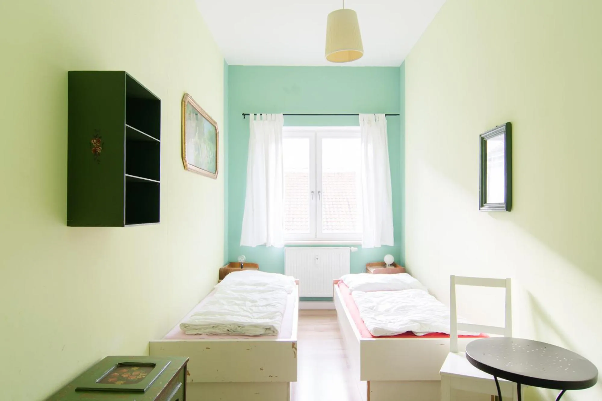 Day, Bed in Labyrinth Hostel Weimar