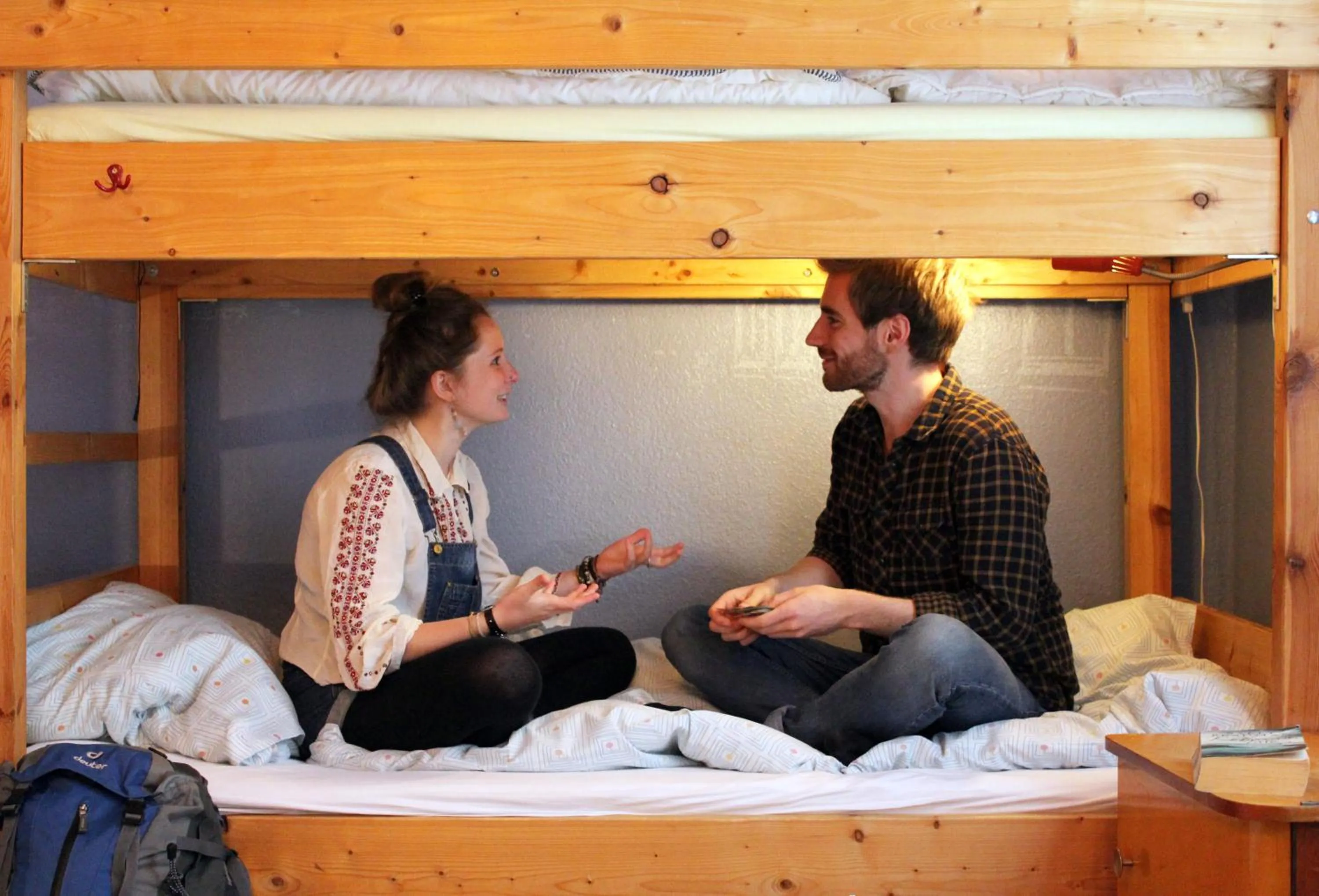 People, Bed in Labyrinth Hostel Weimar
