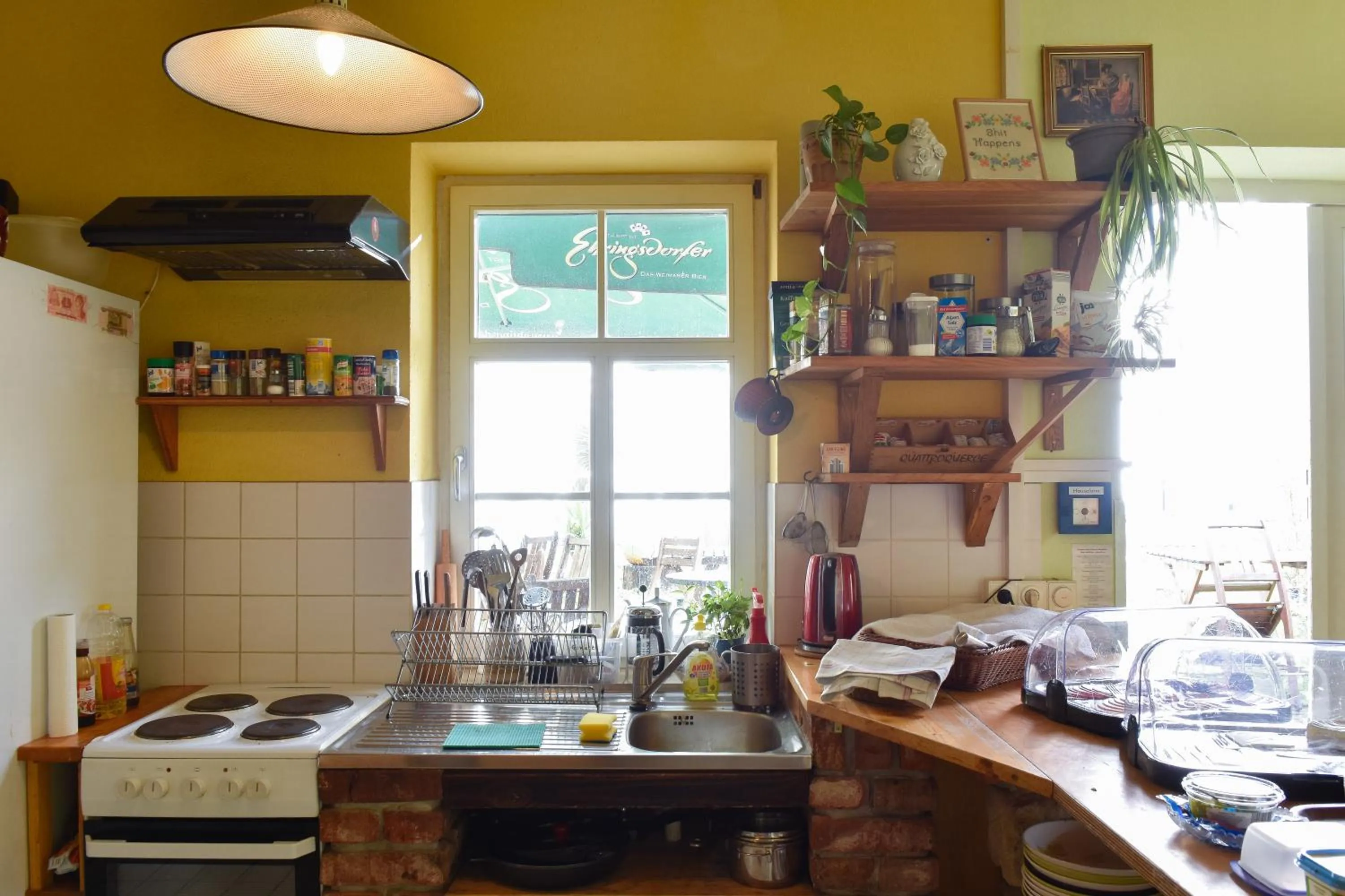 BBQ facilities in Labyrinth Hostel Weimar