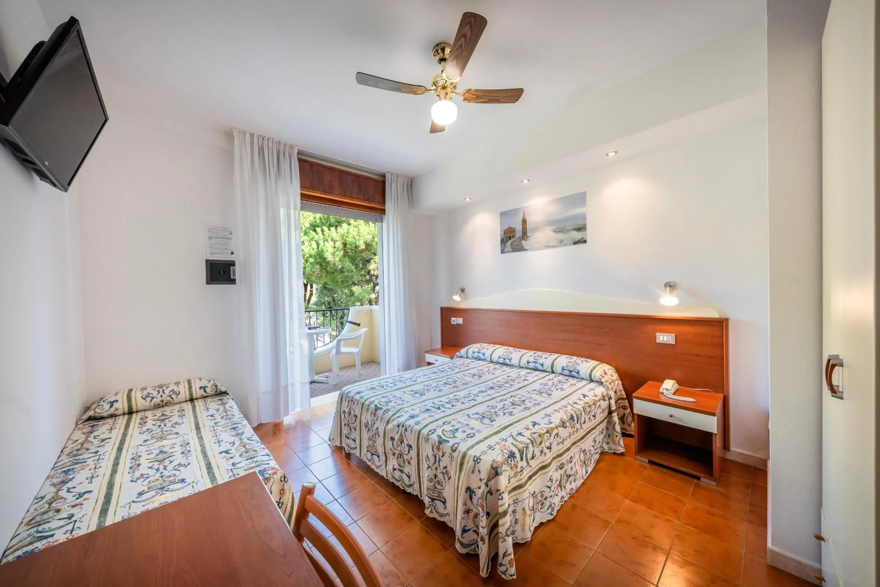 Bed in Hotel Coralba