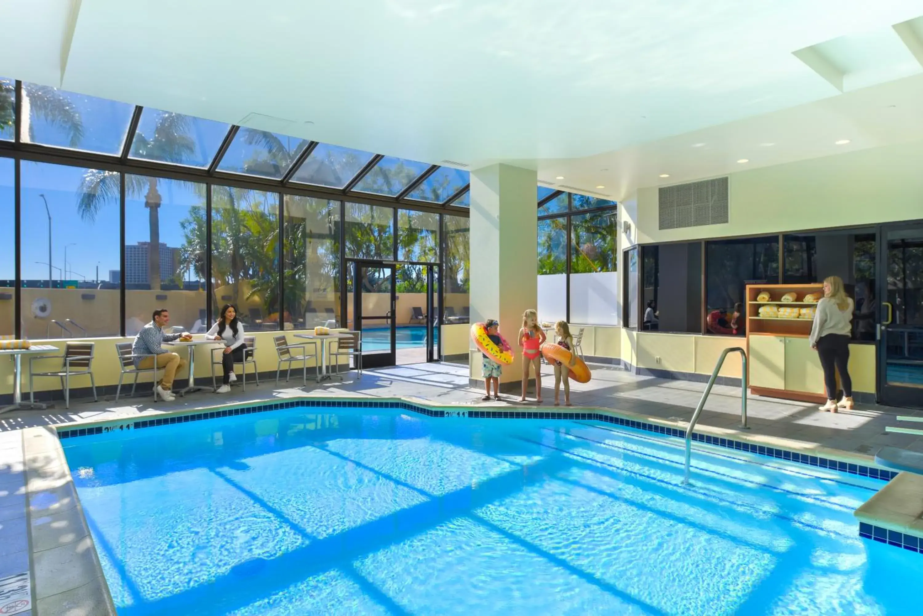 Swimming pool in Embassy Suites by Hilton Anaheim-Orange Swimming pool in Embassy Suites by Hilton Anaheim-Orange