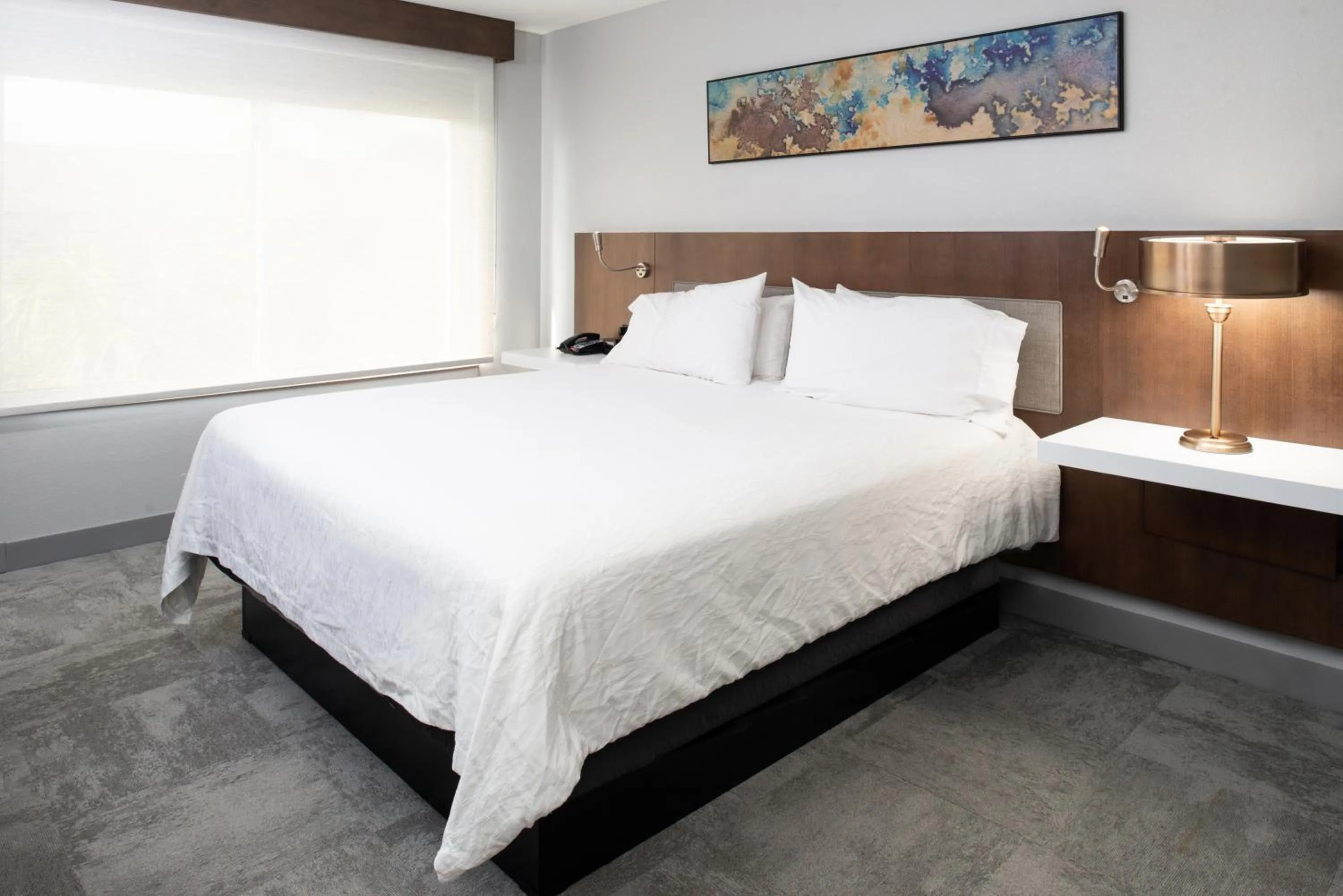 Bed in Hilton Garden Inn Baton Rouge Airport