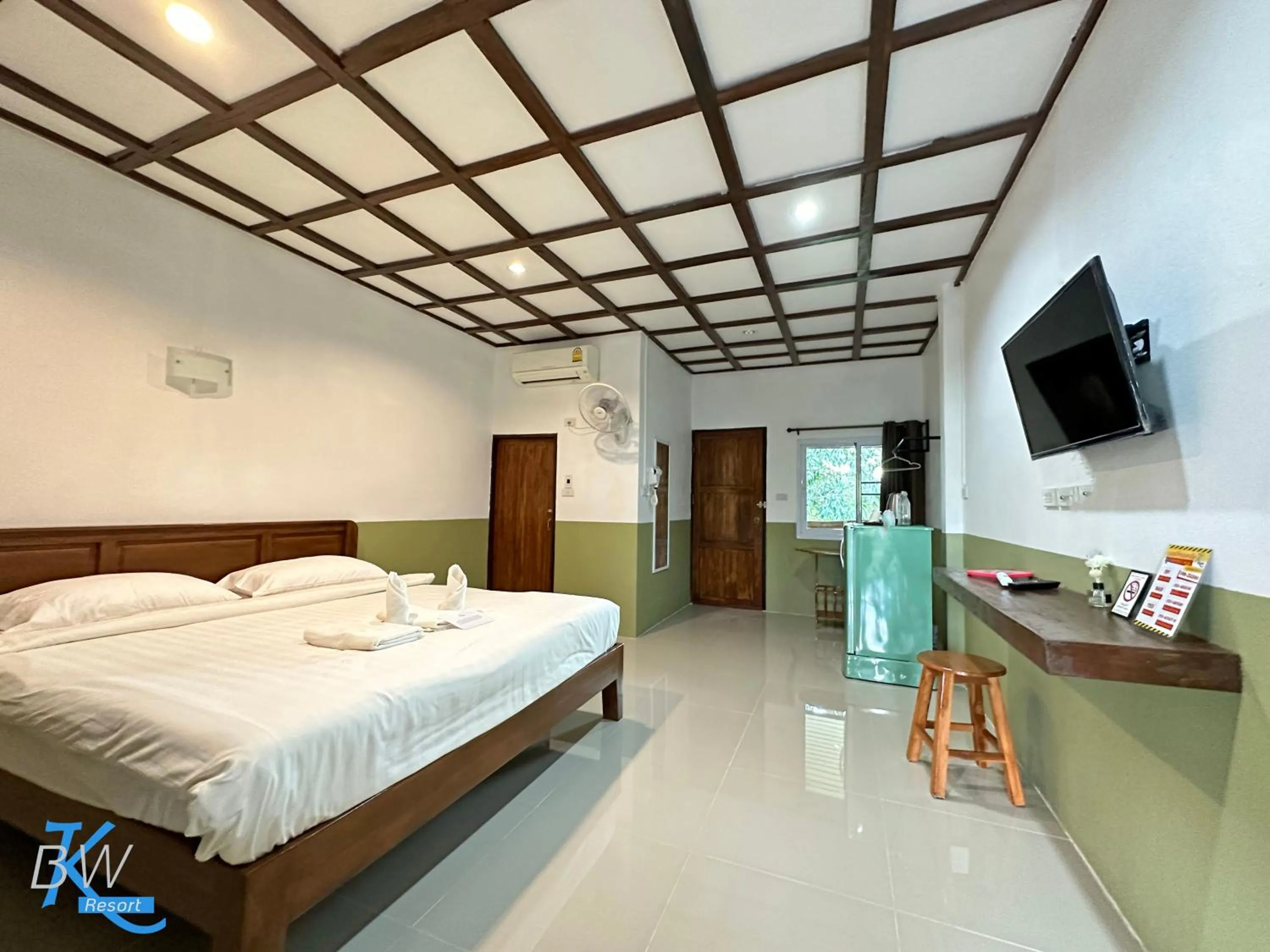 Bed in Baan Khue Wieng Resort
