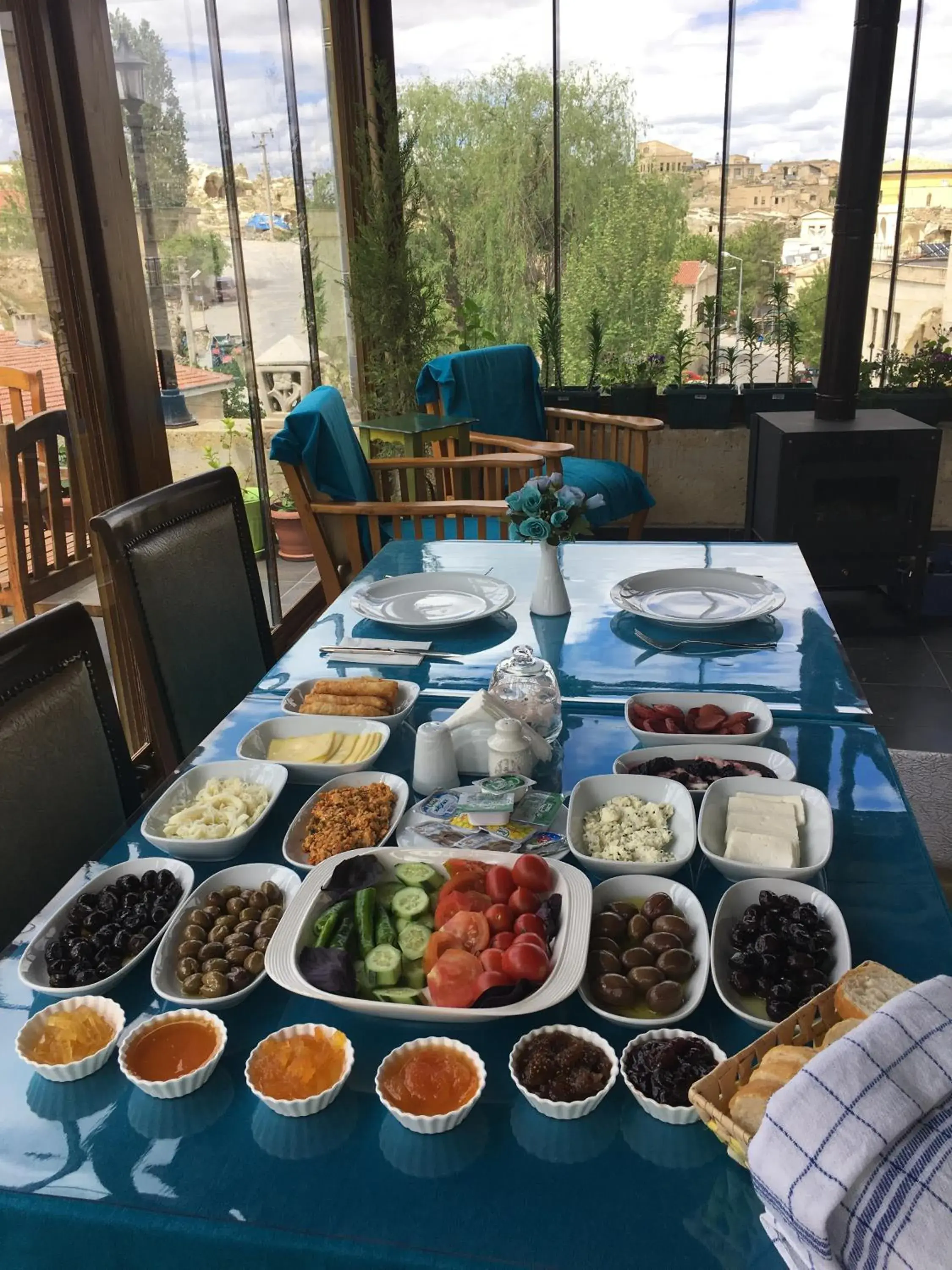 Asian breakfast in Demisos Caves Hotel Asian breakfast in Demisos Caves Hotel