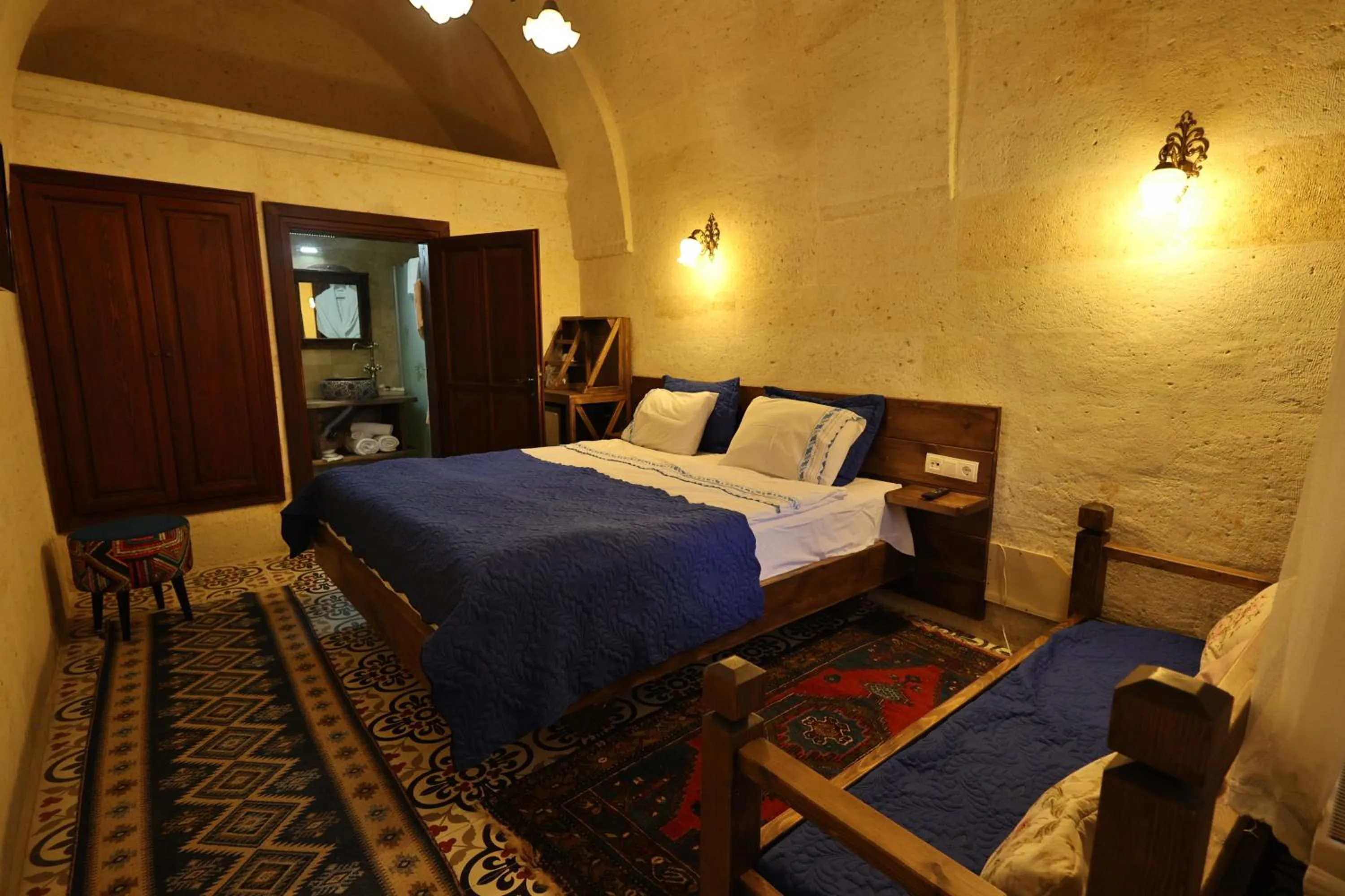 Photo of the whole room, Bed in Demisos Caves Hotel