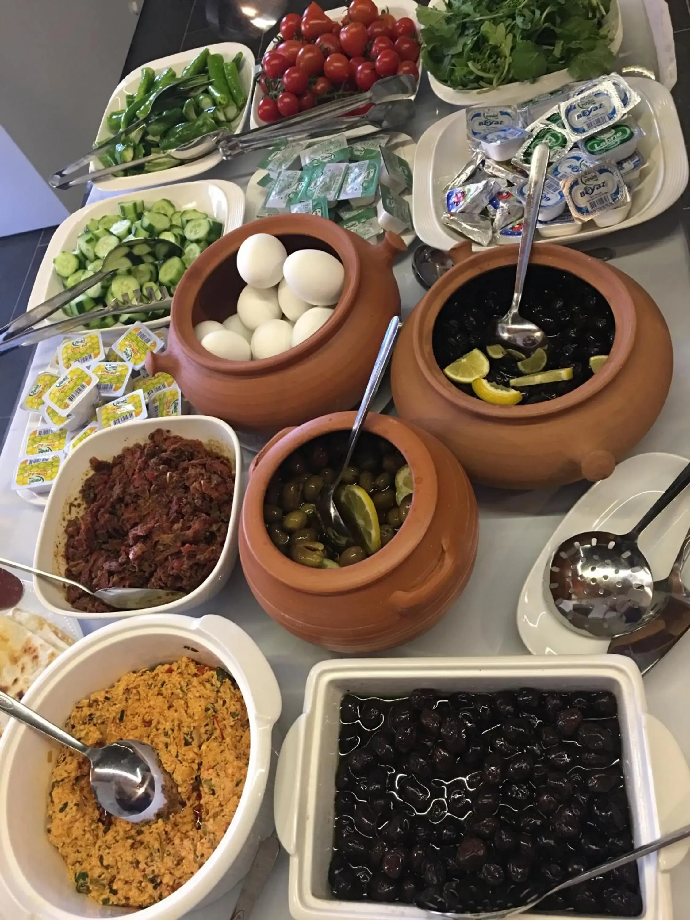 Buffet breakfast in Demisos Caves Hotel Buffet breakfast in Demisos Caves Hotel