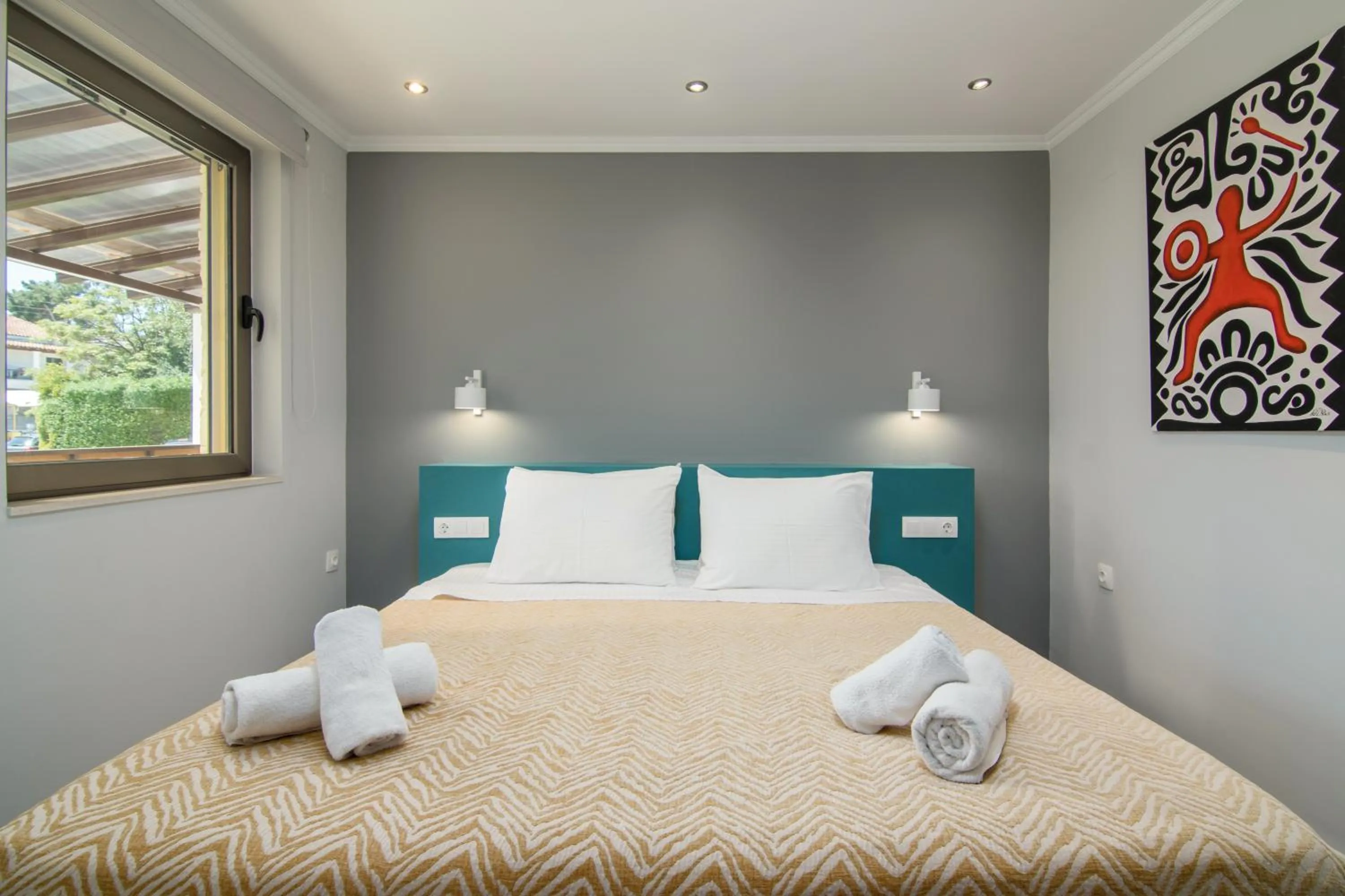 Bedroom, Bed in Helion Apartments