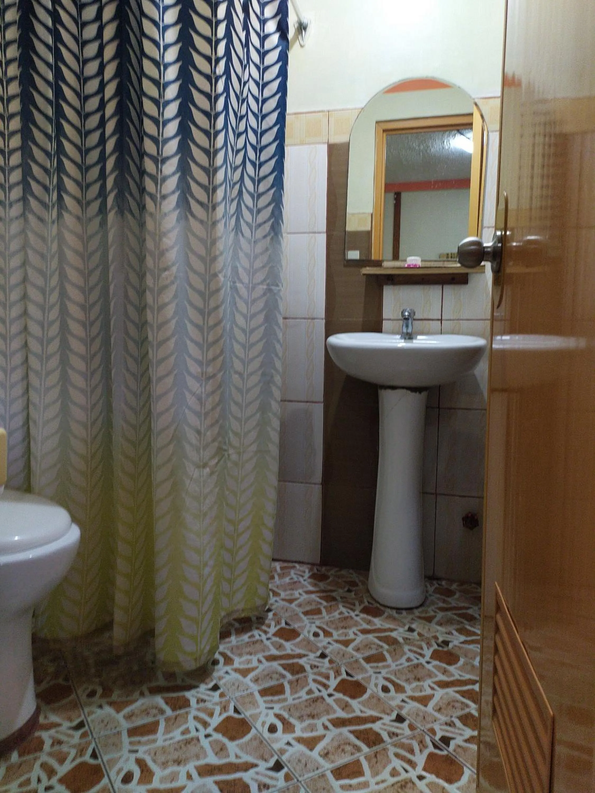 Toilet in St. John Island View Pensionne