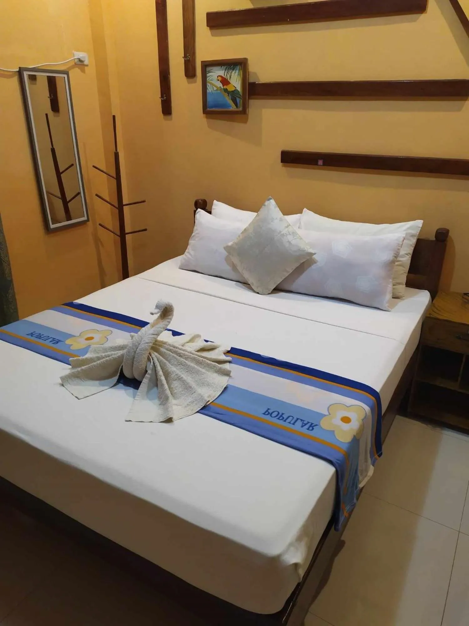 Bed in St. John Island View Pensionne