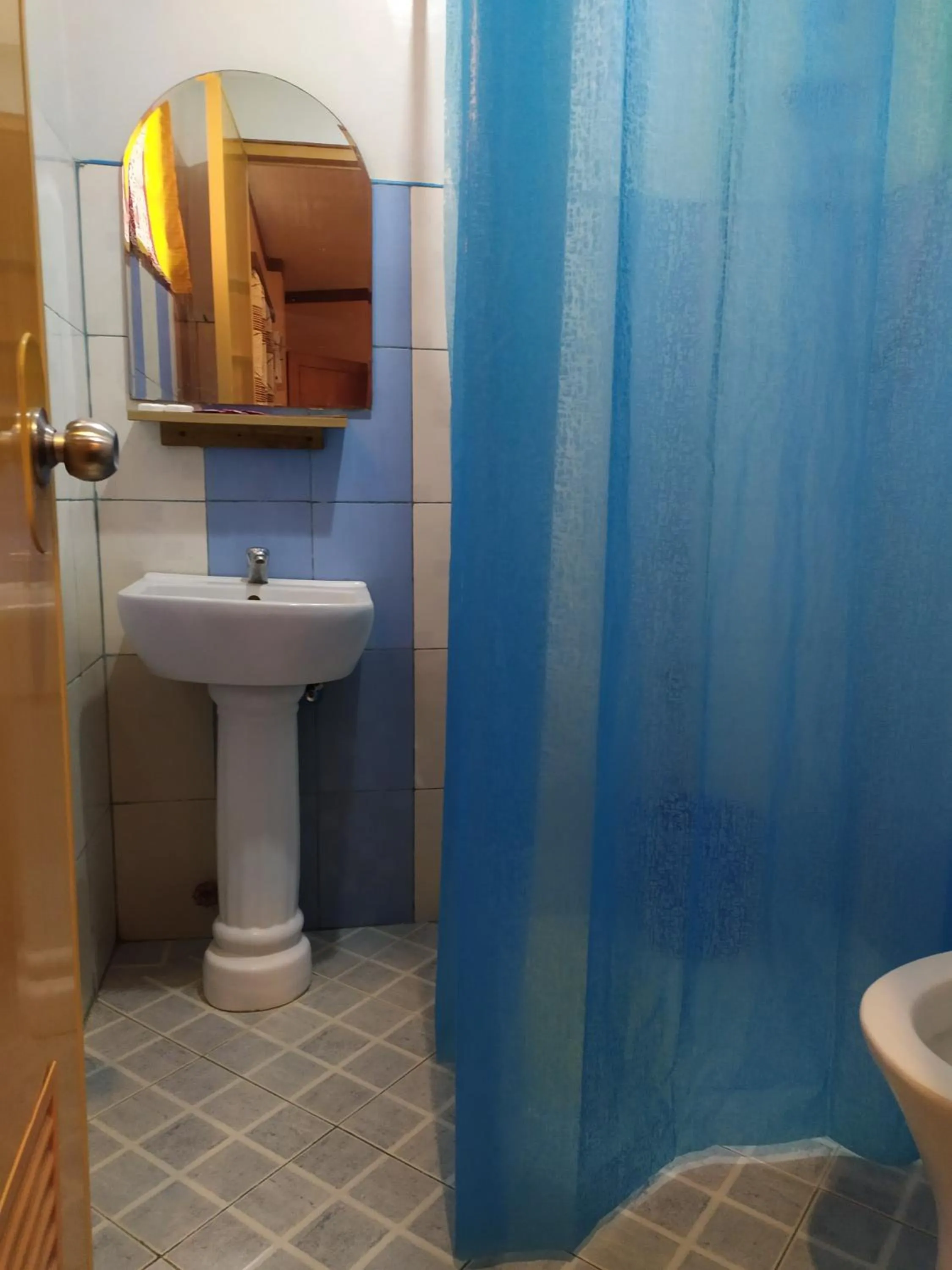 Shower in St. John Island View Pensionne