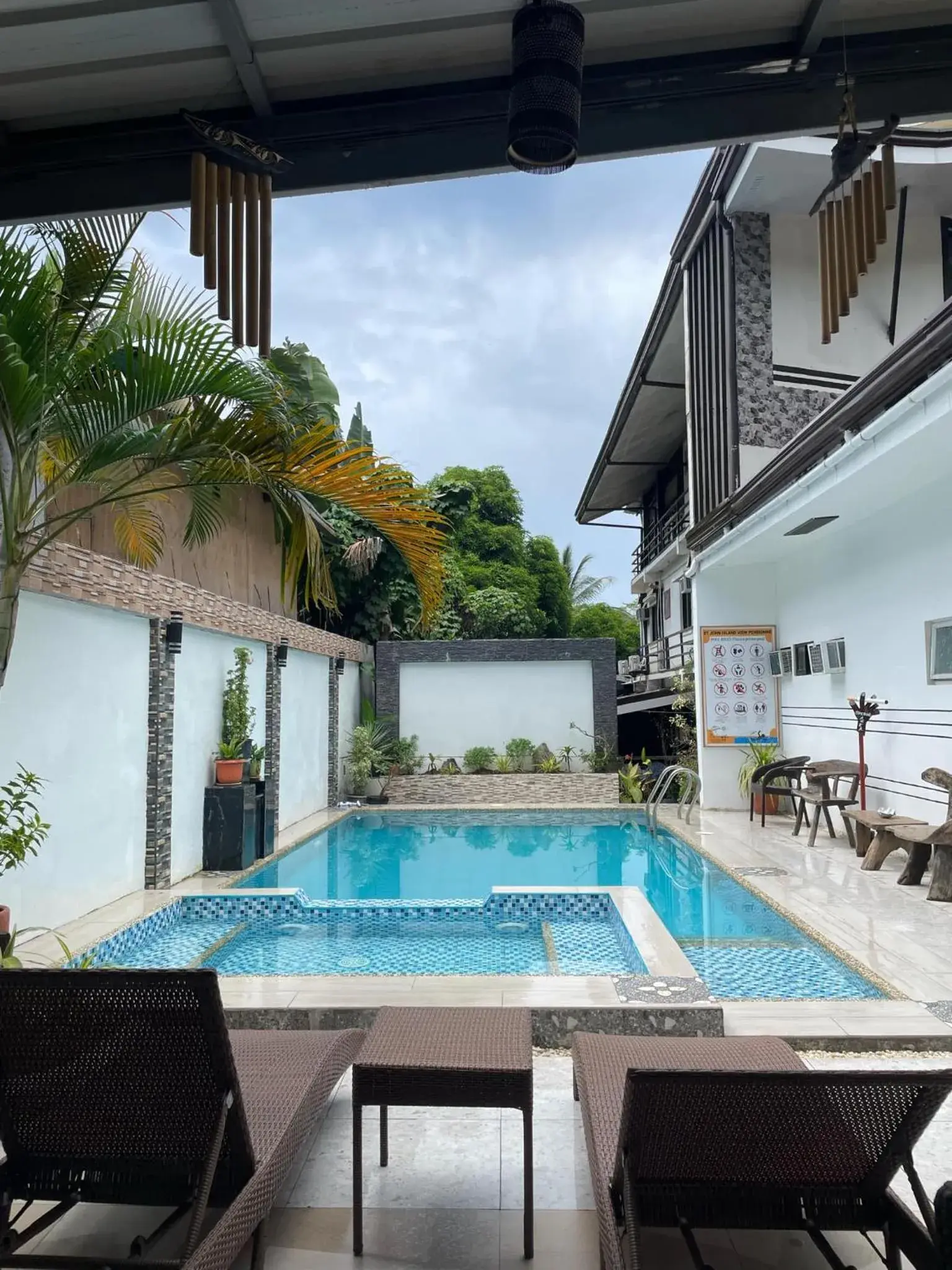 Swimming pool in St. John Island View Pensionne Swimming pool in St. John Island View Pensionne