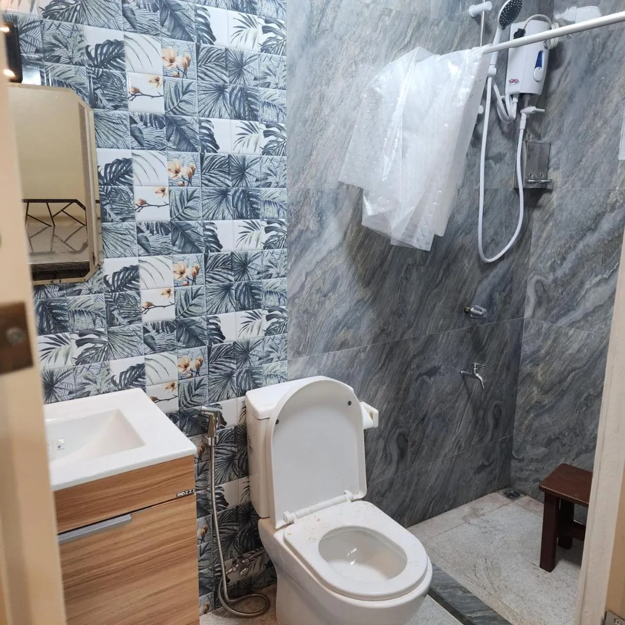 Toilet in St. John Island View Pensionne