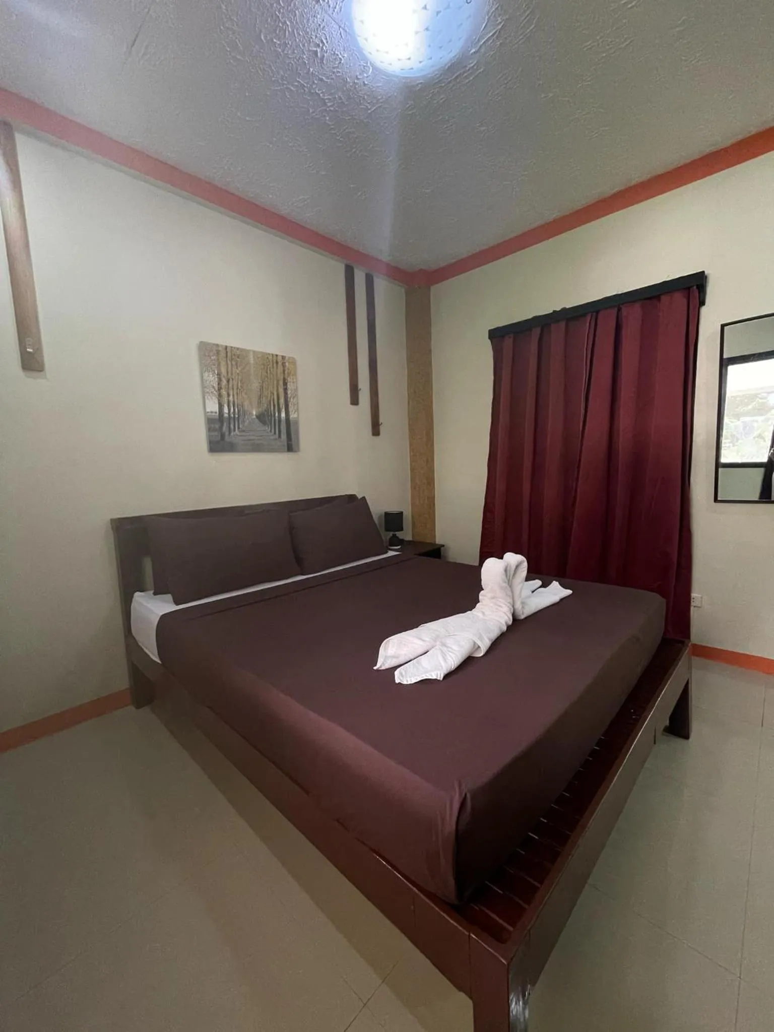 Bed in St. John Island View Pensionne