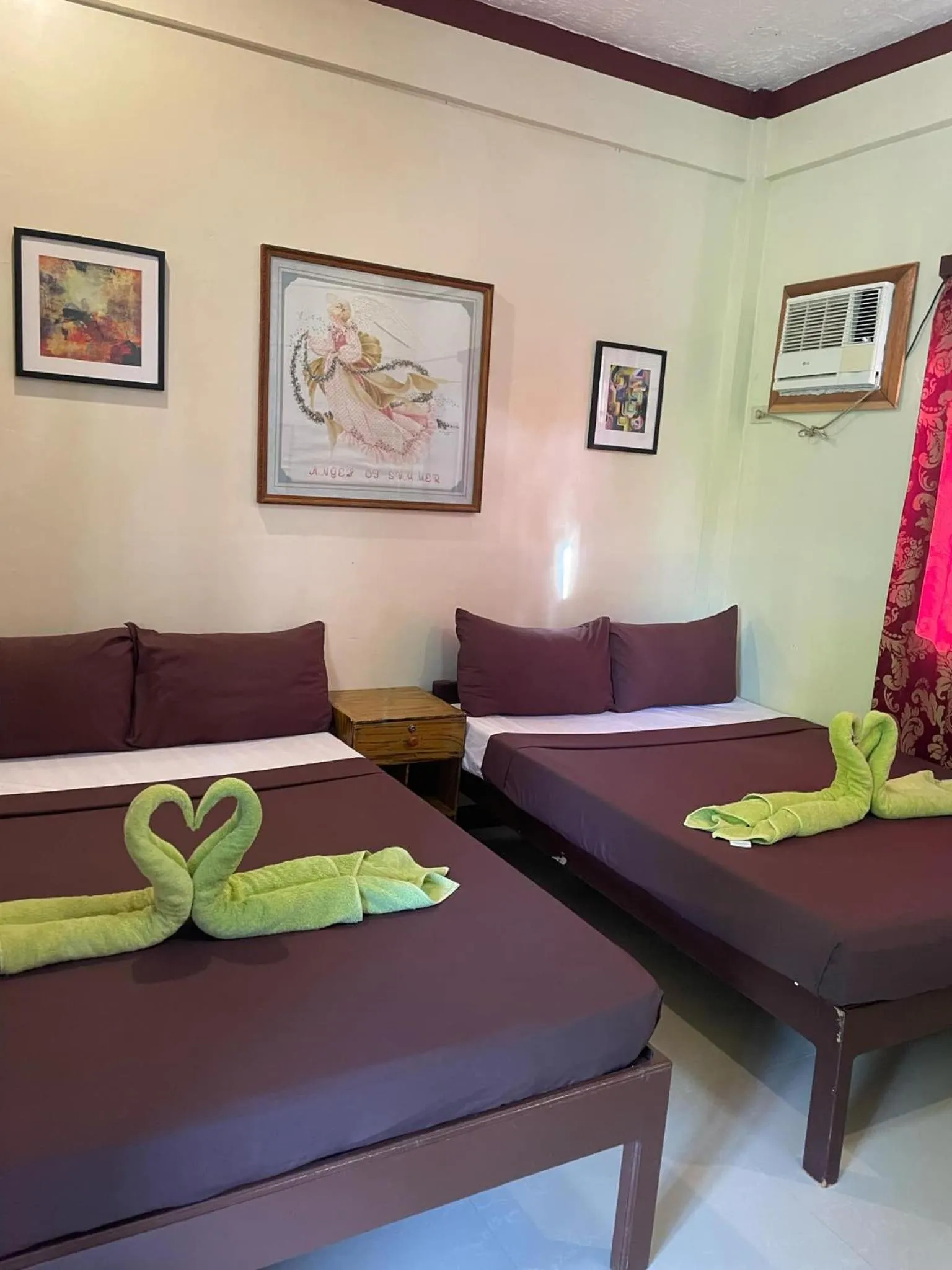 Bed in St. John Island View Pensionne