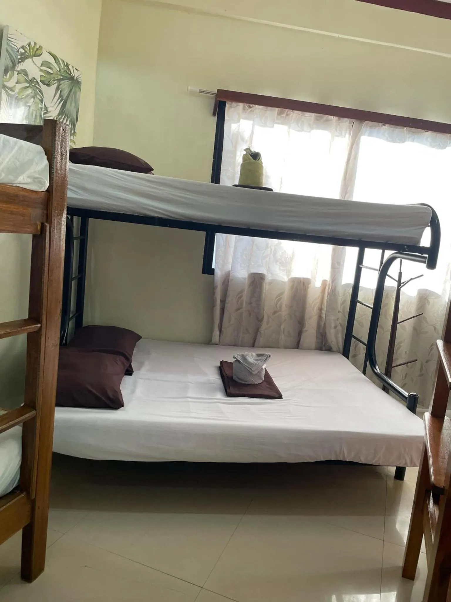 Bed in St. John Island View Pensionne