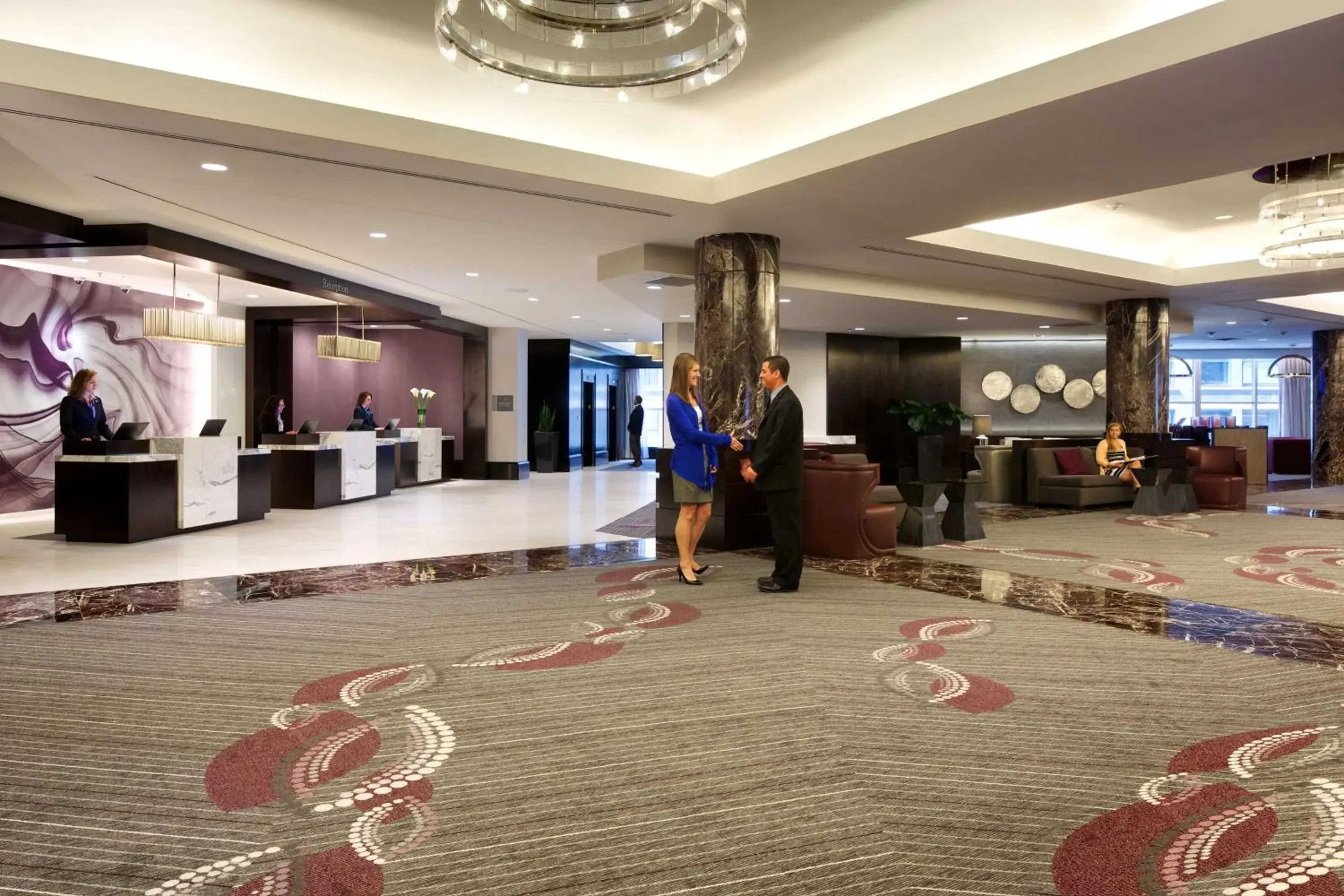 Lobby or reception in Hyatt Regency Boston Lobby or reception in Hyatt Regency Boston