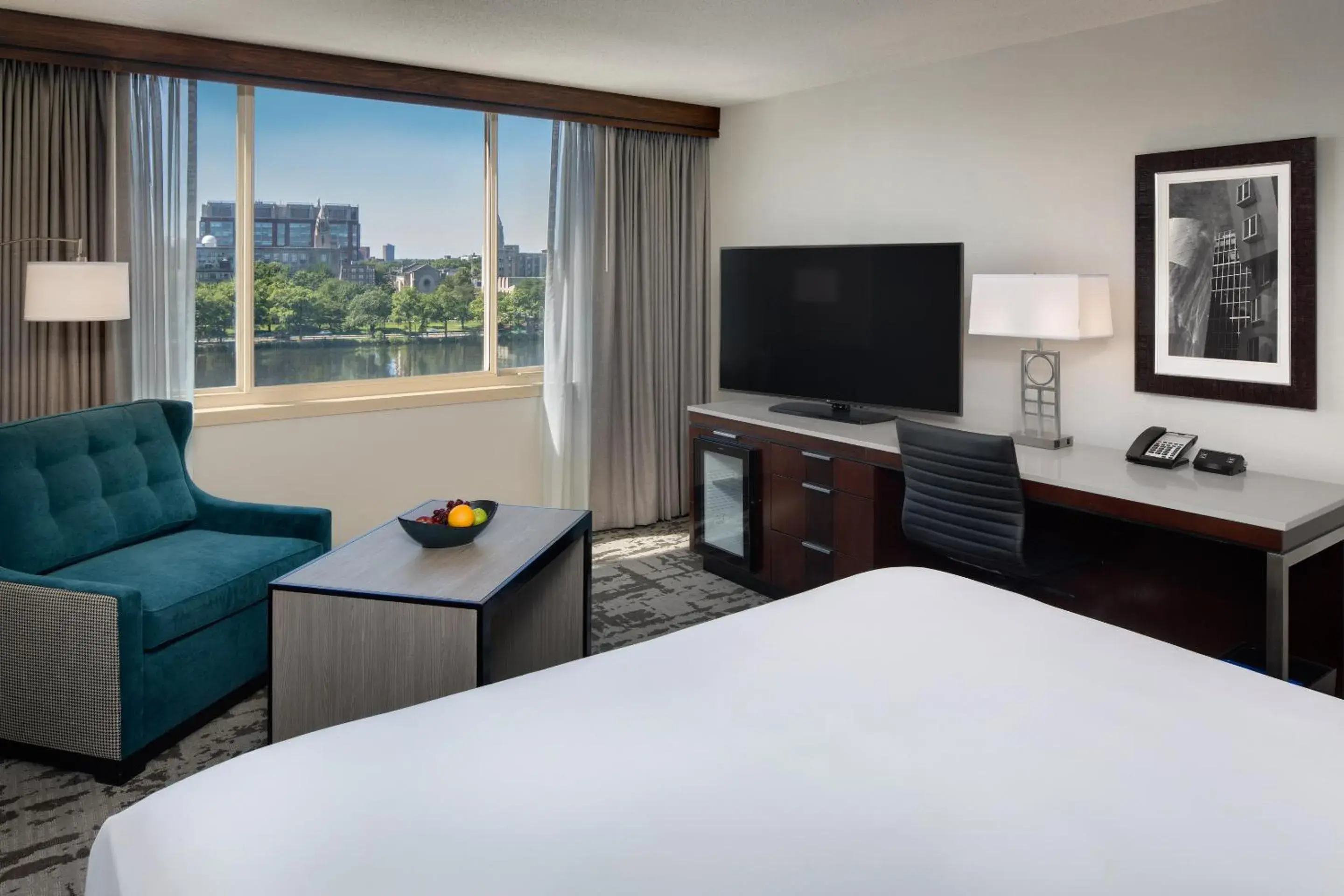 Seating area, Bed in Hyatt Regency Boston/Cambridge Seating area, Bed in Hyatt Regency Boston/Cambridge