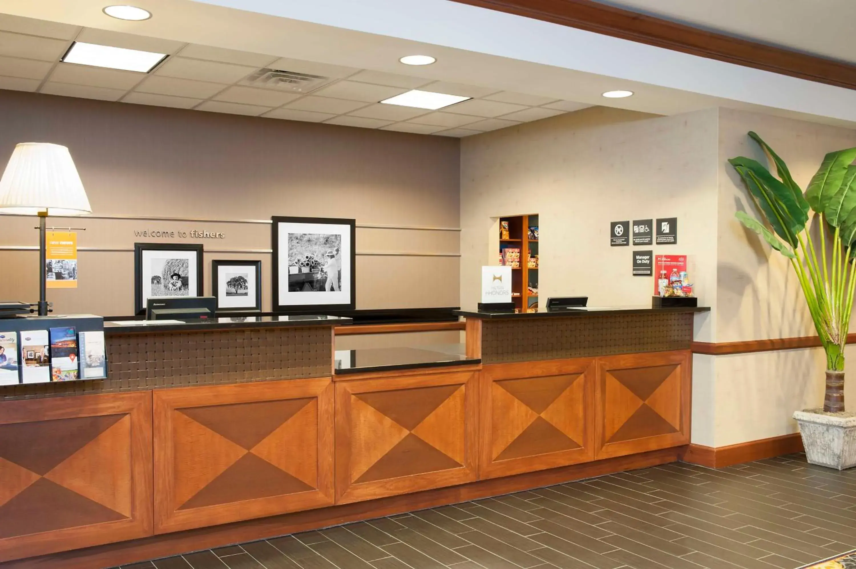Lobby or reception in Hampton Inn and Suites Indianapolis-Fishers Lobby or reception in Hampton Inn and Suites Indianapolis-Fishers