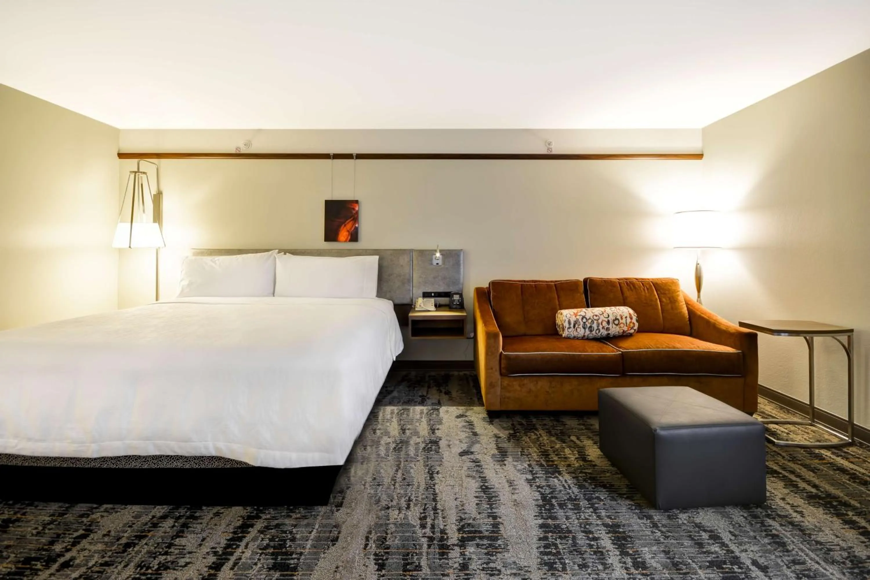 Living room, Bed in Hilton Garden Inn Austin Round Rock