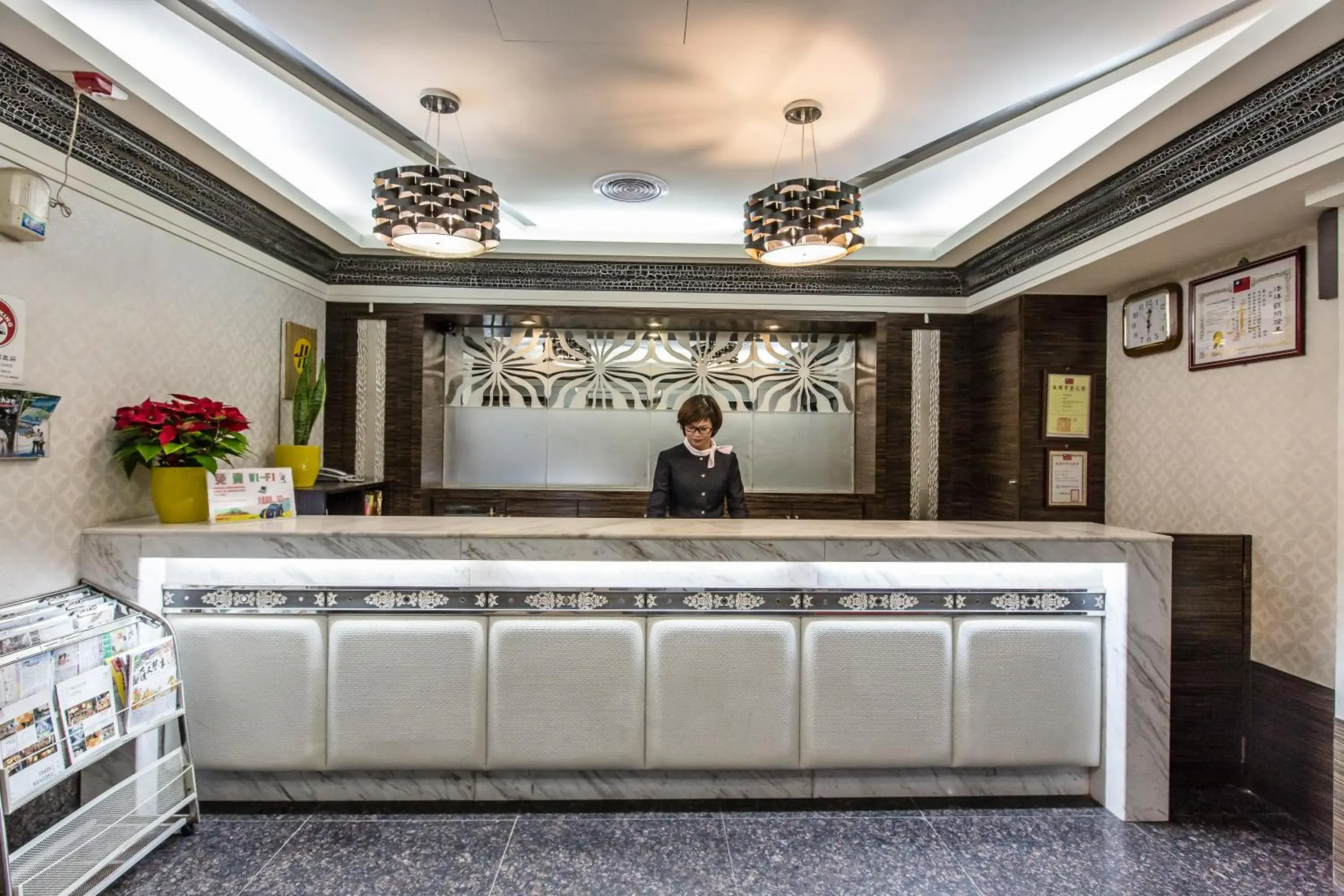 Lobby or reception in The Cloud Hotel Zhongli Branch Lobby or reception in The Cloud Hotel Zhongli Branch