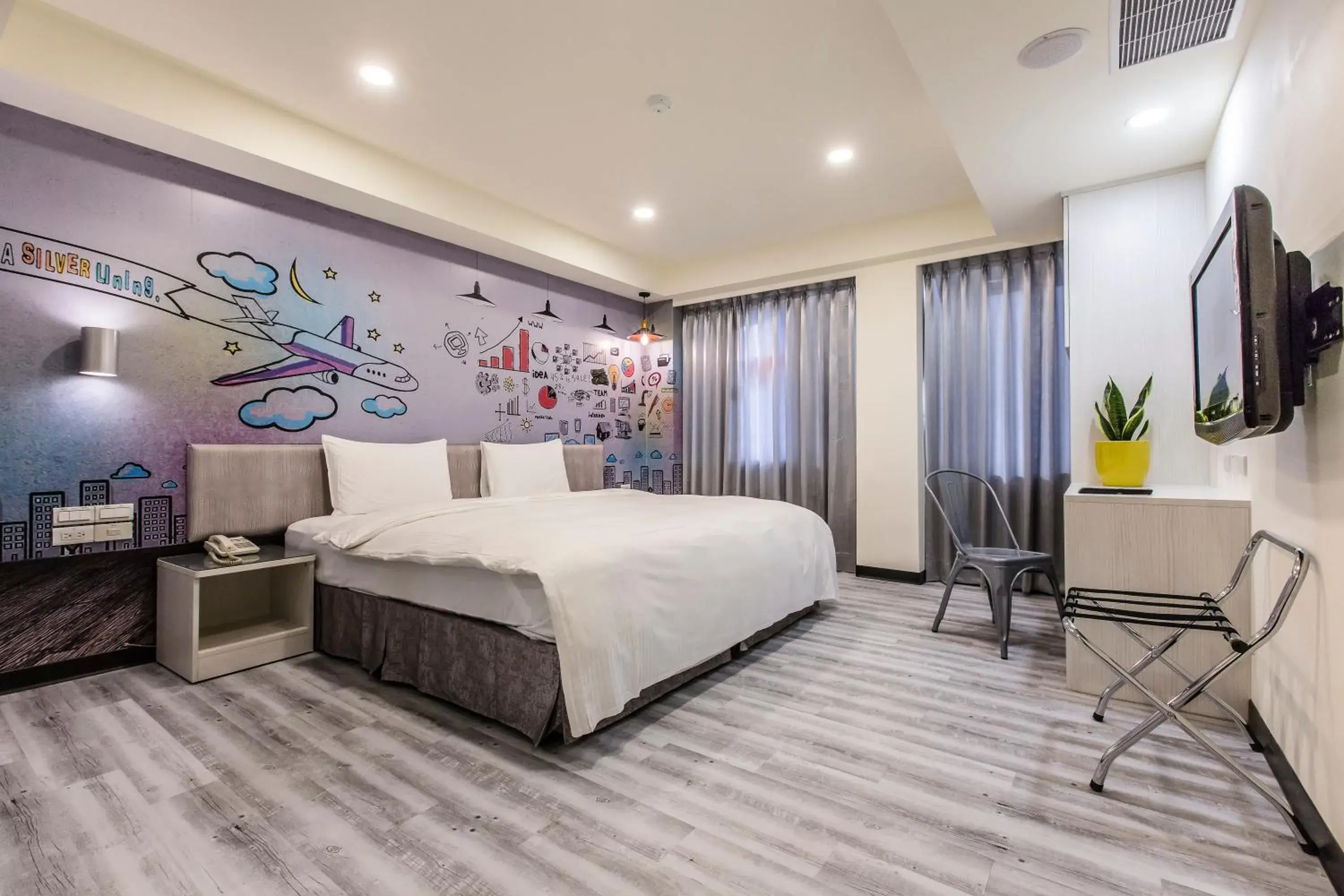 Photo of the whole room, Bed in The Cloud Hotel Zhongli Branch Photo of the whole room, Bed in The Cloud Hotel Zhongli Branch